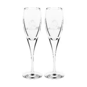 Champagneglas - 2 stk., klar, large