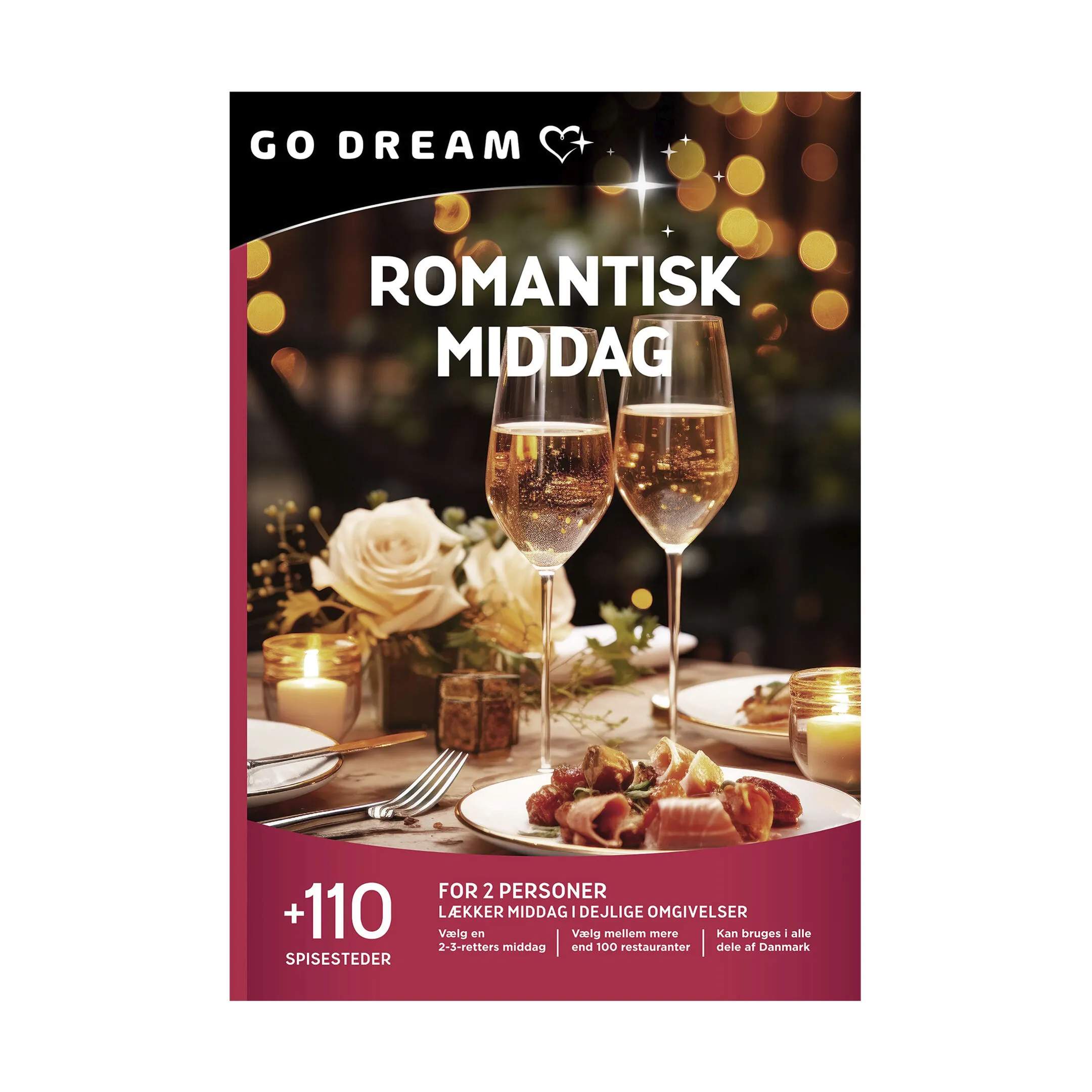 Gavekort - Romantisk middag, romantisk middag for 2, large