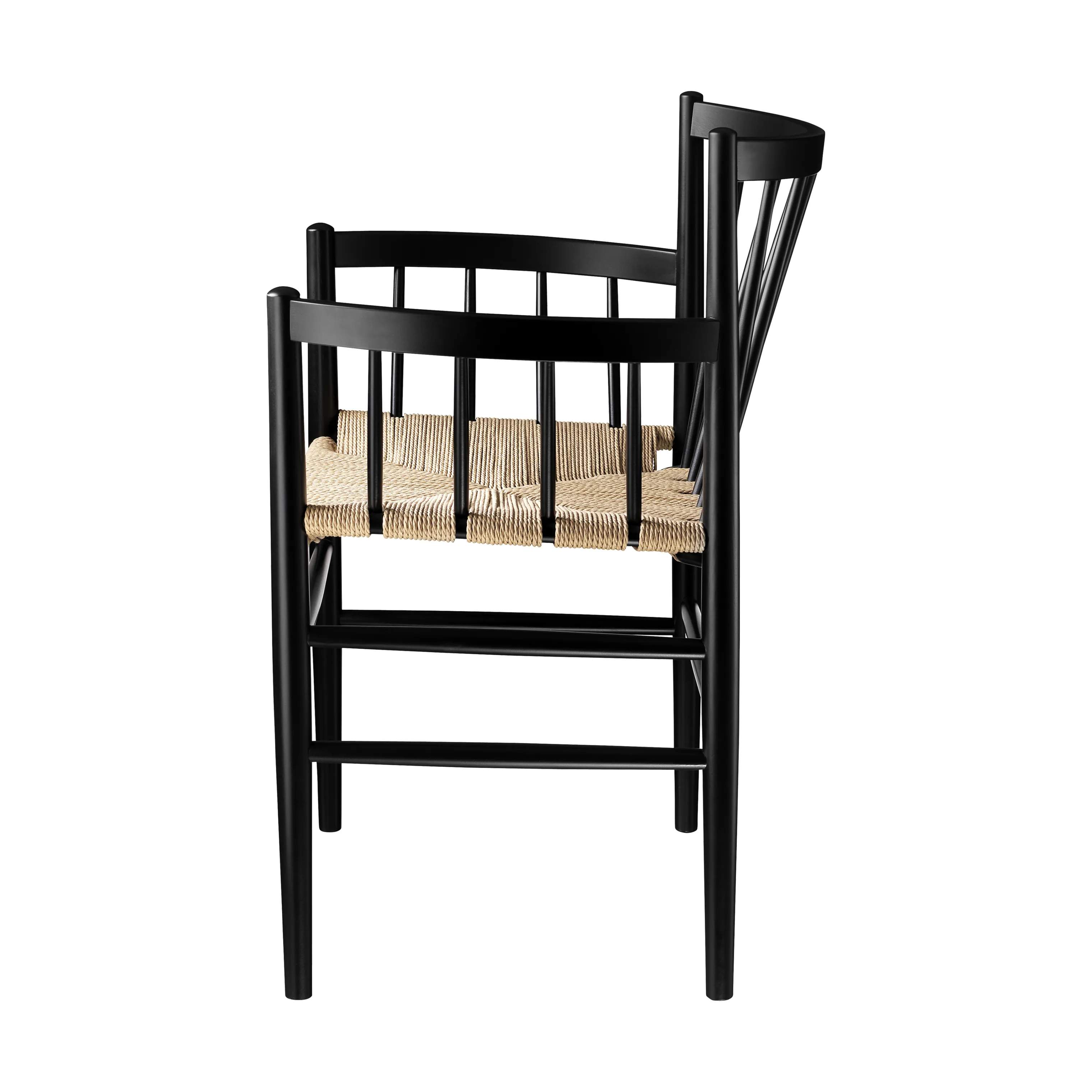 FDB Møbler Spisebordsstole J81 Spisebordsstol i Black (RAL 9005), 4