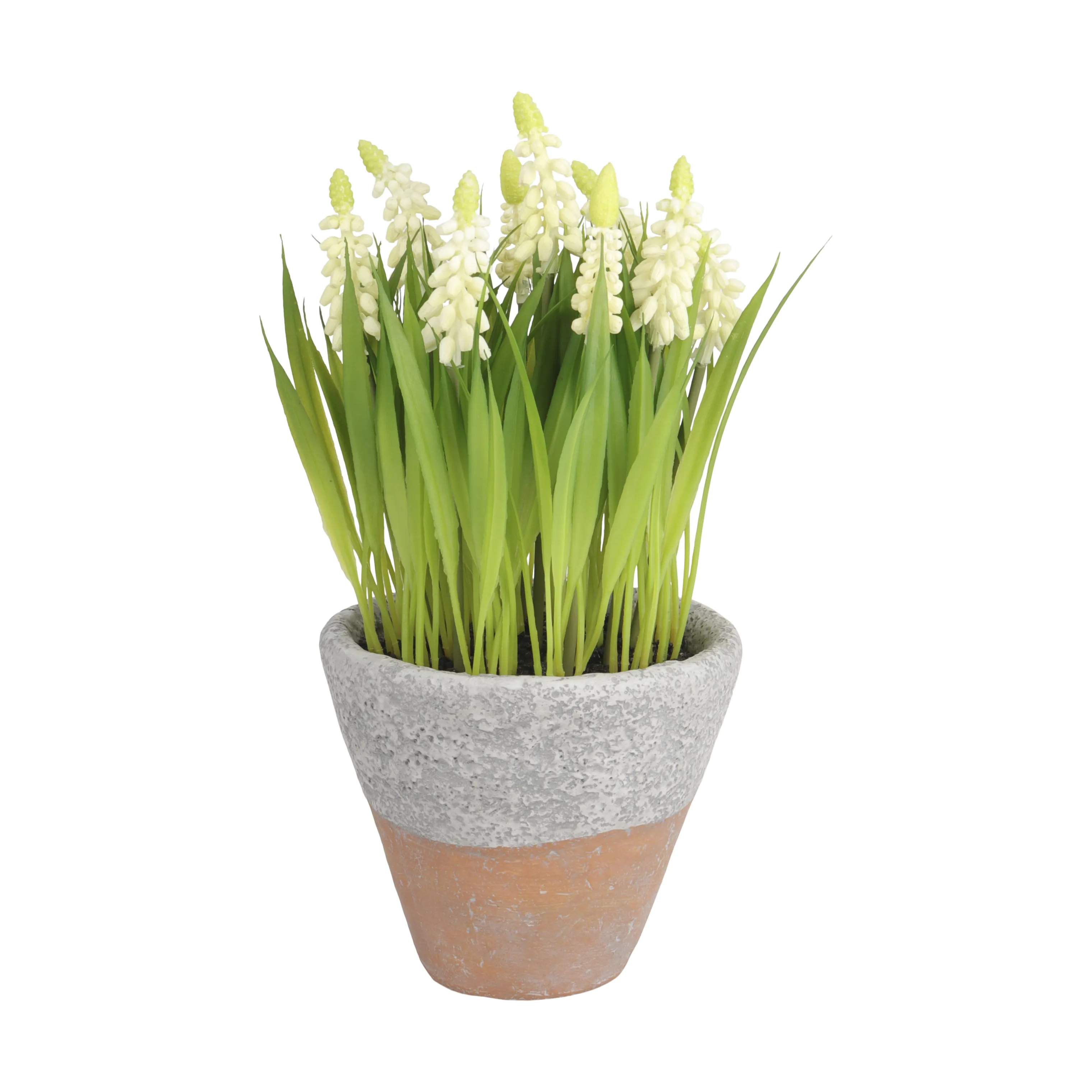 CASA Living Kunstige planter Kunstig Perlehyacint i hvid, 1