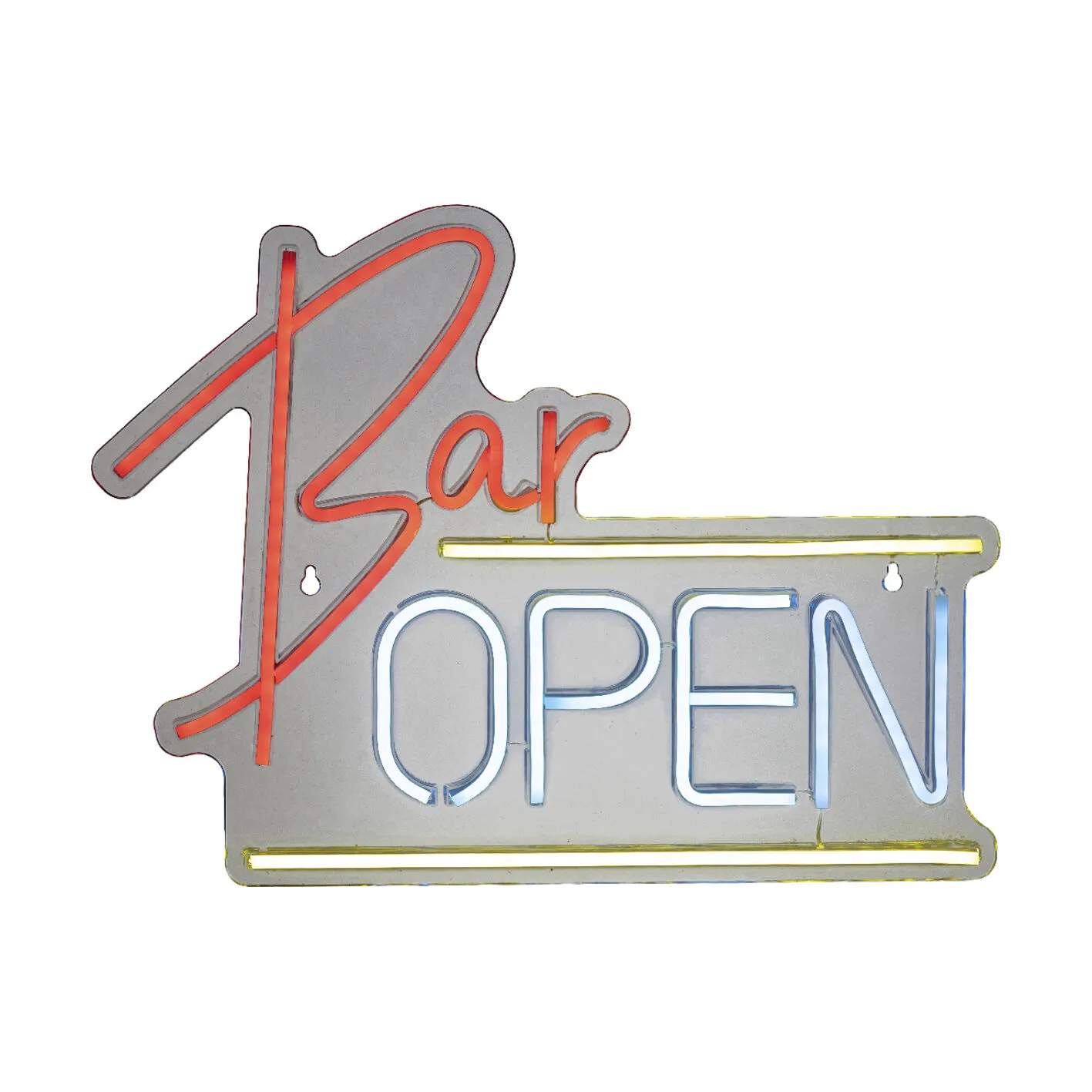 CASA Living LED-lamper LED Neon skilt i gul, 30 cm, 1