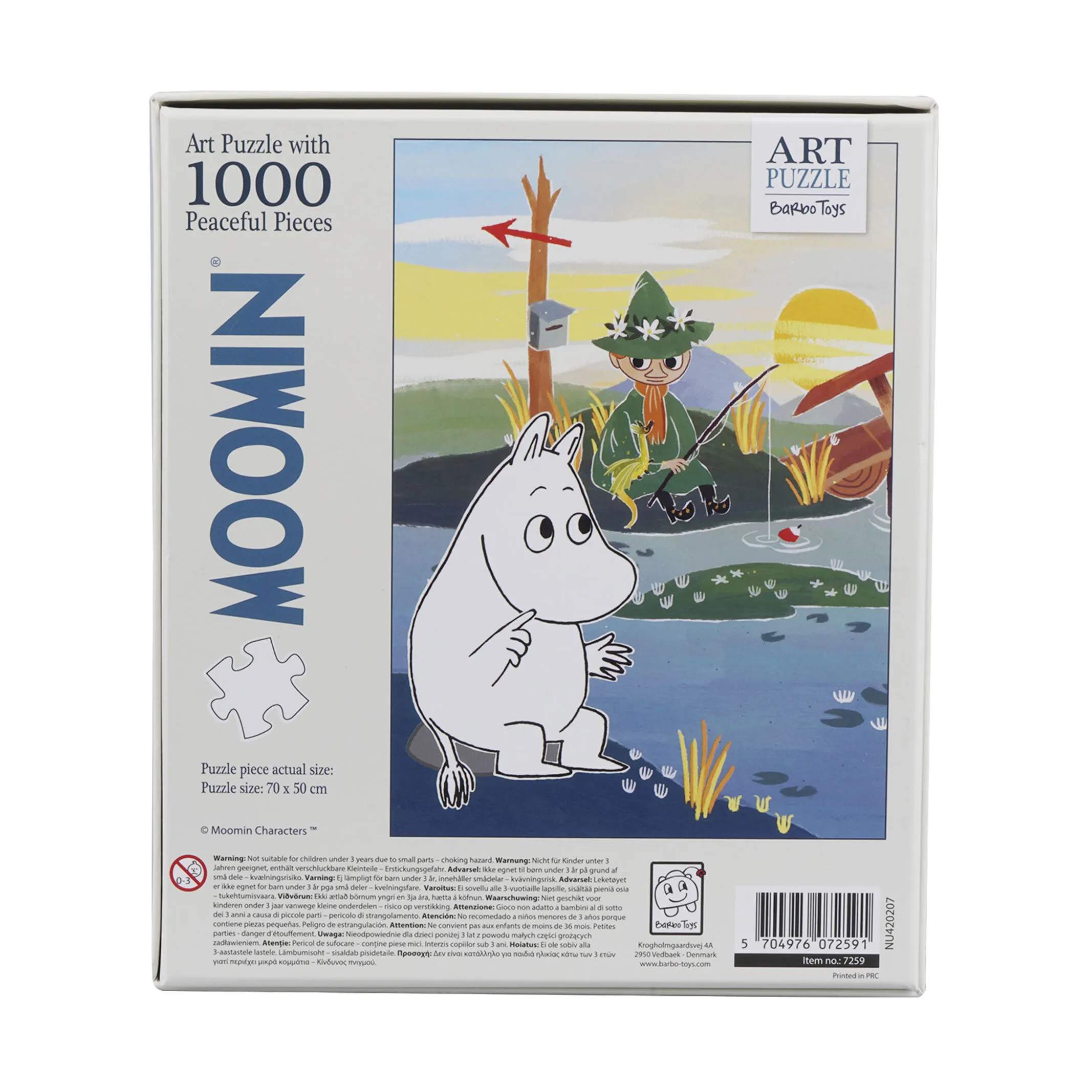 Barbo Toys Puslespil Moomin Puslespil - På broen i Multifarvet, 4