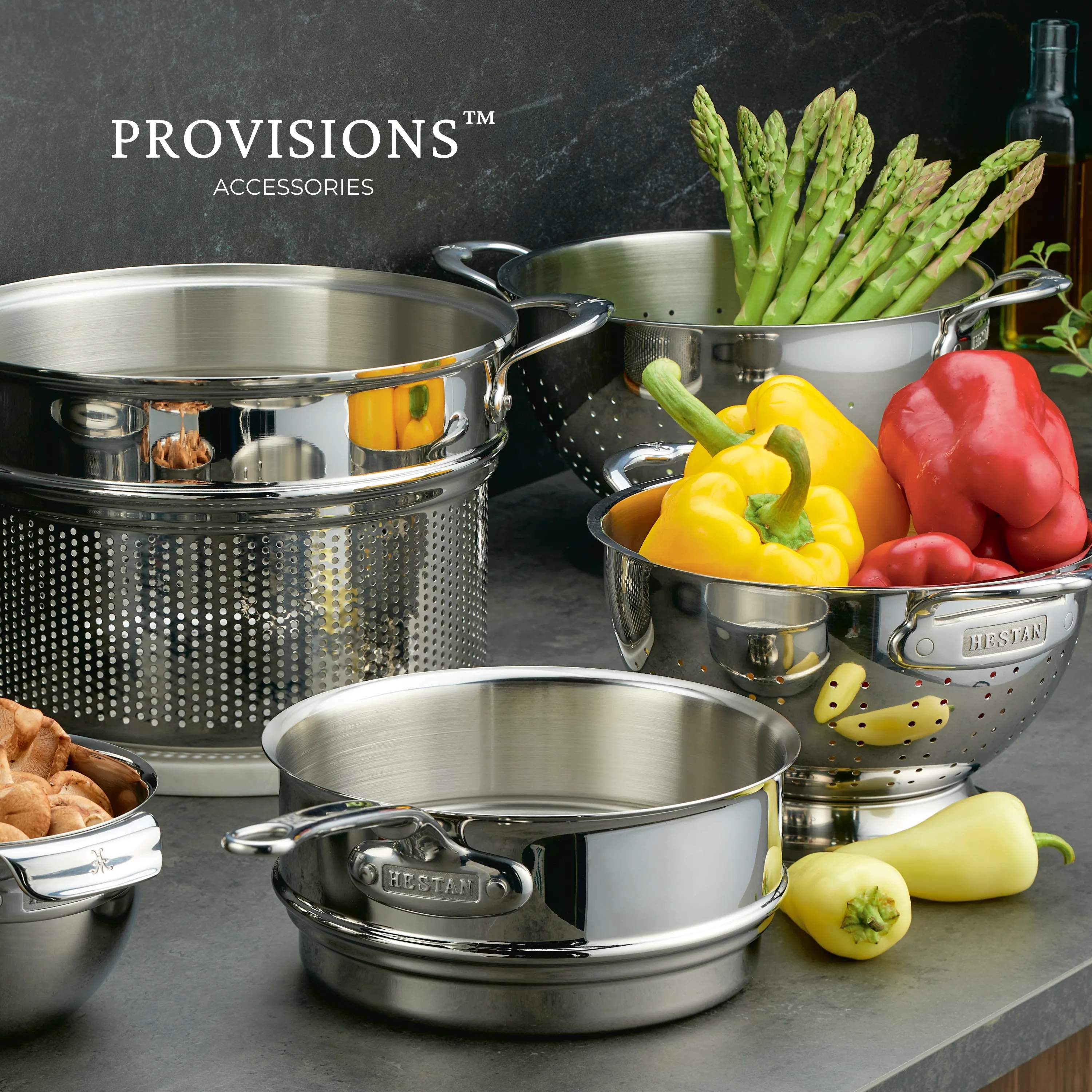 Hestan Tilbehør til gryder Provisions Dampindsats i rustfrit stål, 5