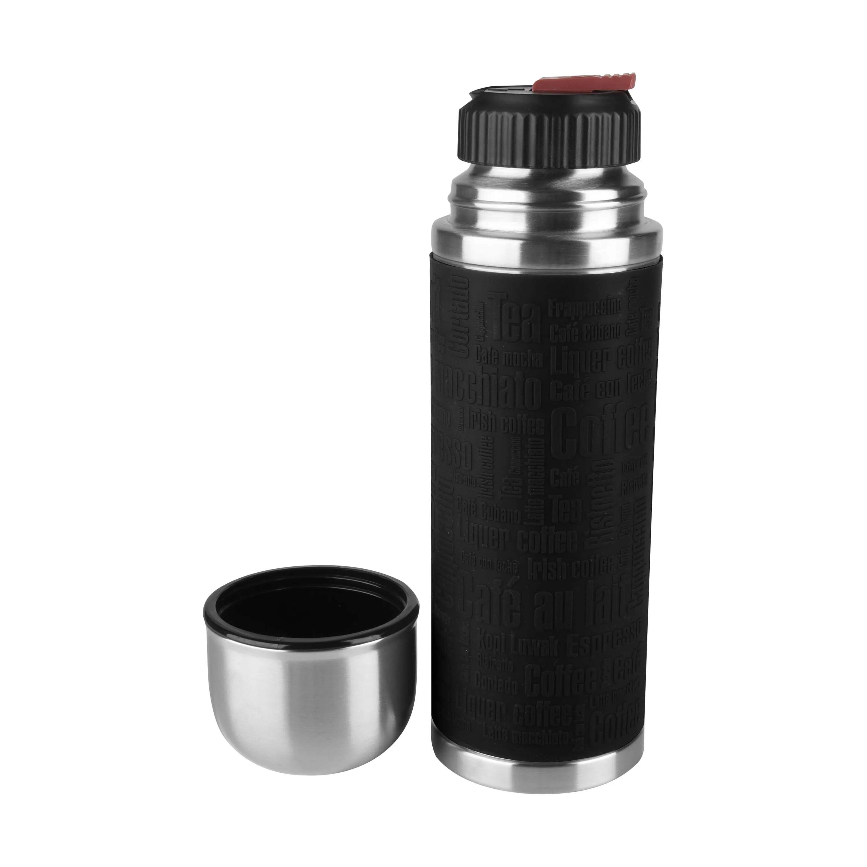 Emsa Termoflasker Senator Termoflaske i Børstet rustfrit stål;sort, 0.5 L, 3