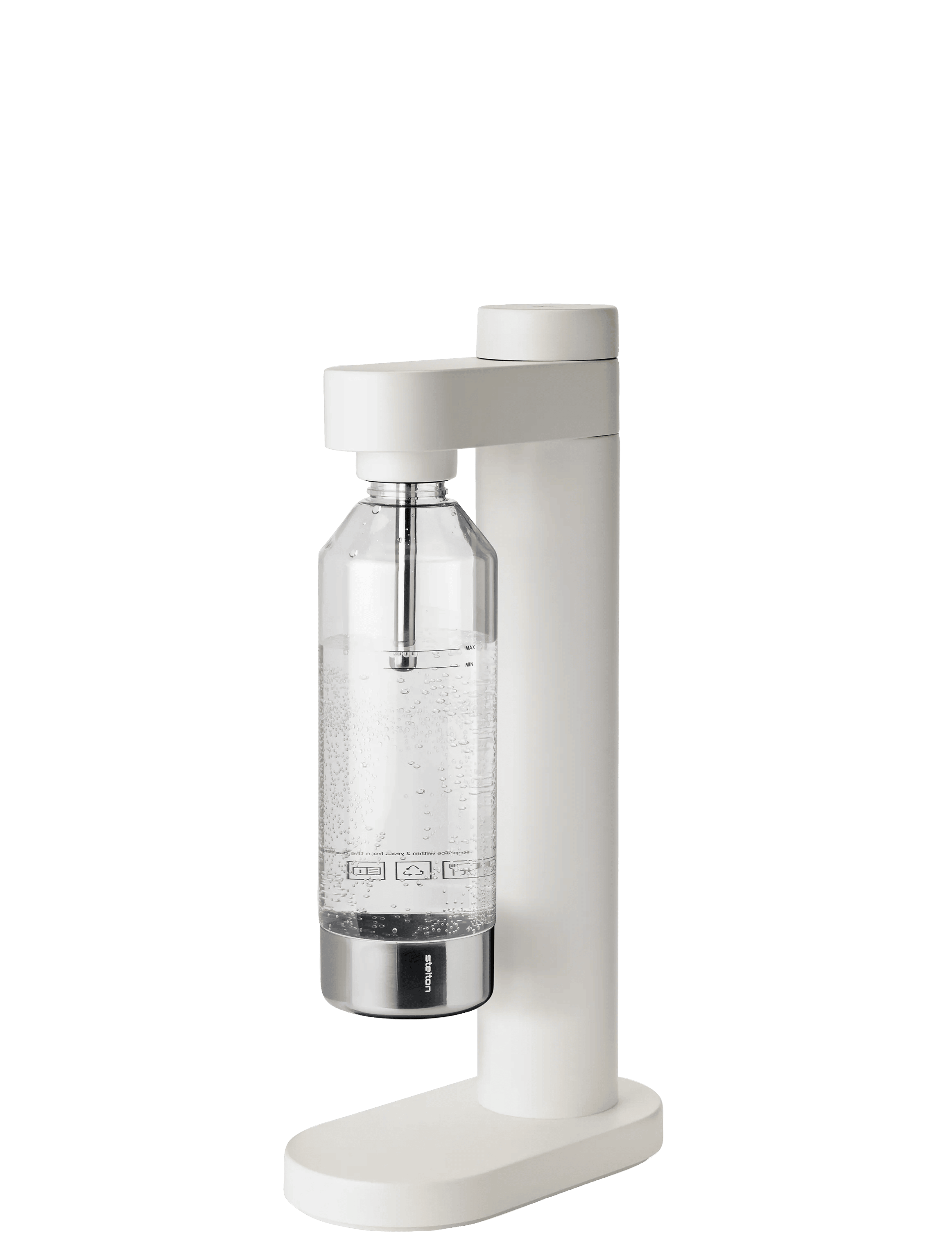 Stelton Sodavandsmaskiner Brus Kulsyremaskine m. flaske i Soft White, 1