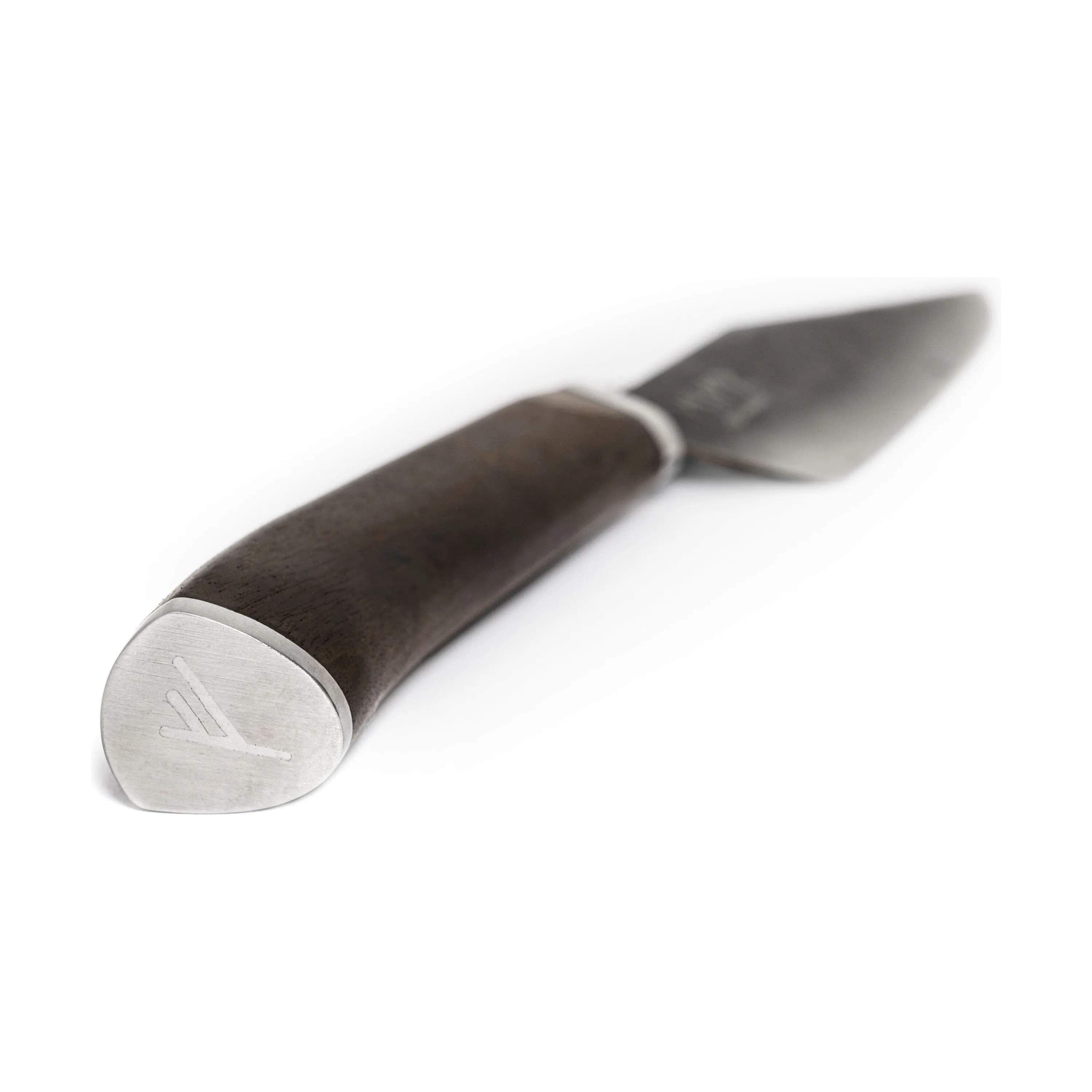 CrushGrind Urteknive Viking Skrællekniv i Walnut/steel, 4