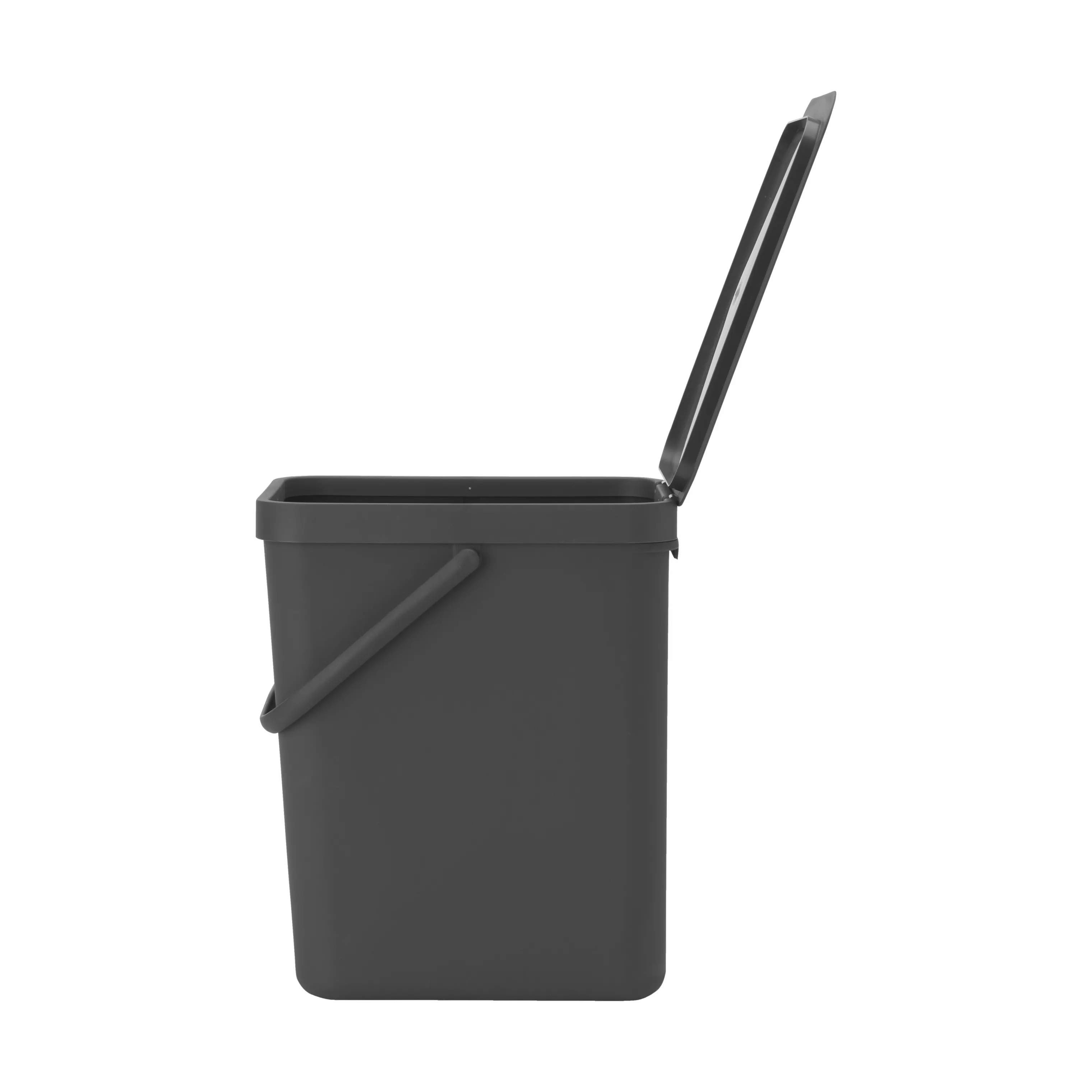 Brabantia Spande uden pedal Sort & Go Affaldsspand i Grå, 25 L, 4