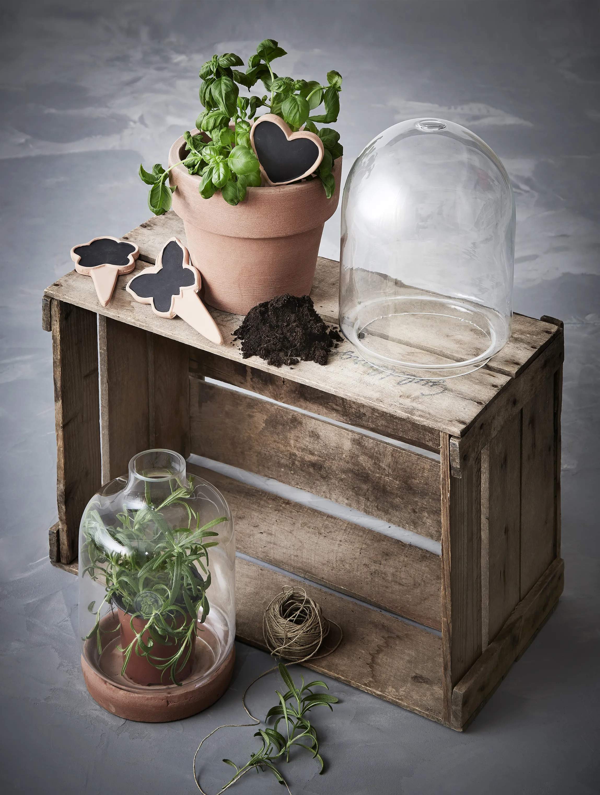 Imerco Home Plantekrukker Planteskilt i Teracotta/sort, 2
