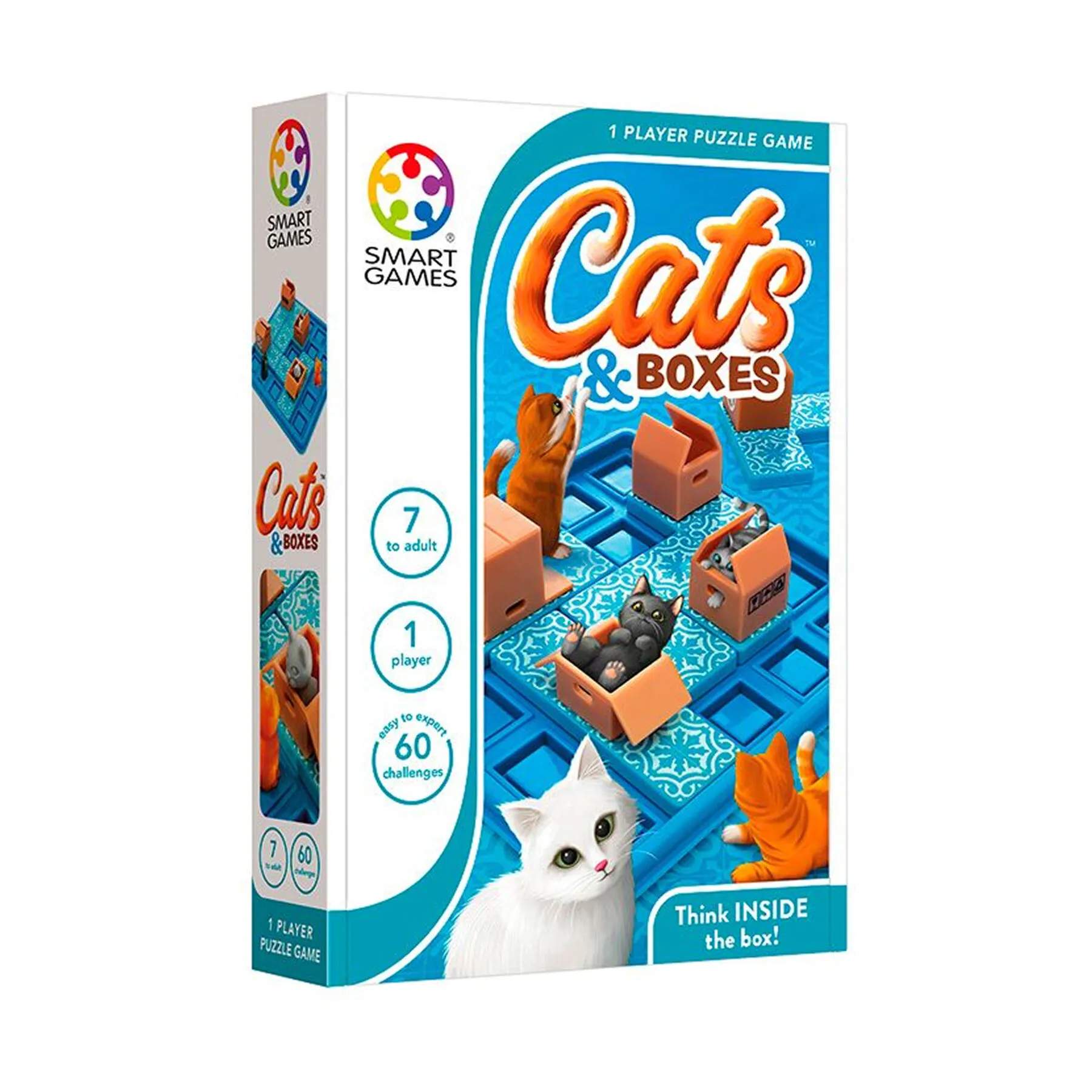 Spilbræt Spil SmartGames Brætspil - Cats & Boxes i Multifarvet, 1