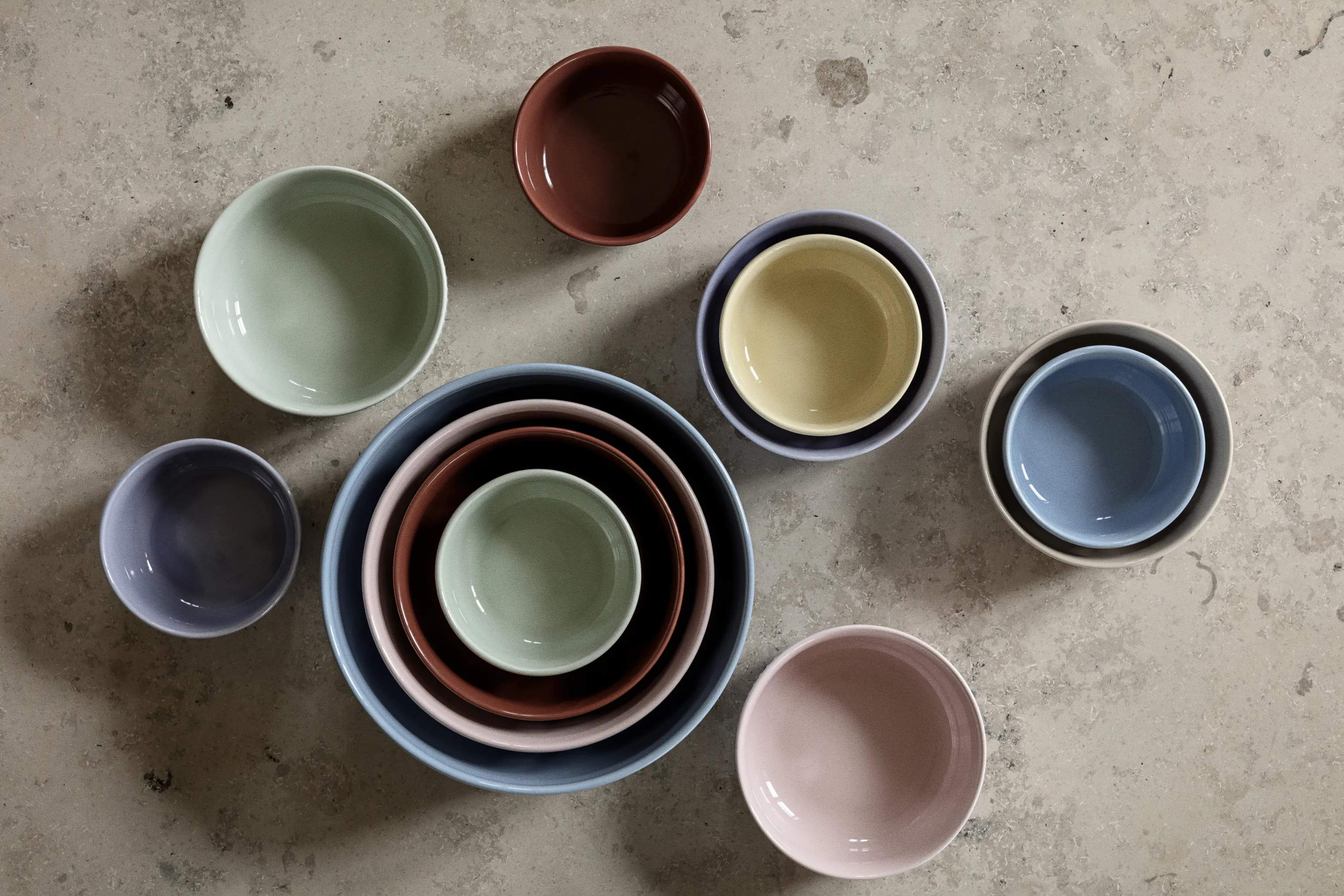 Eva Trio Serveringsskåle Legio Nova Palette Skål i Lyserød, 2