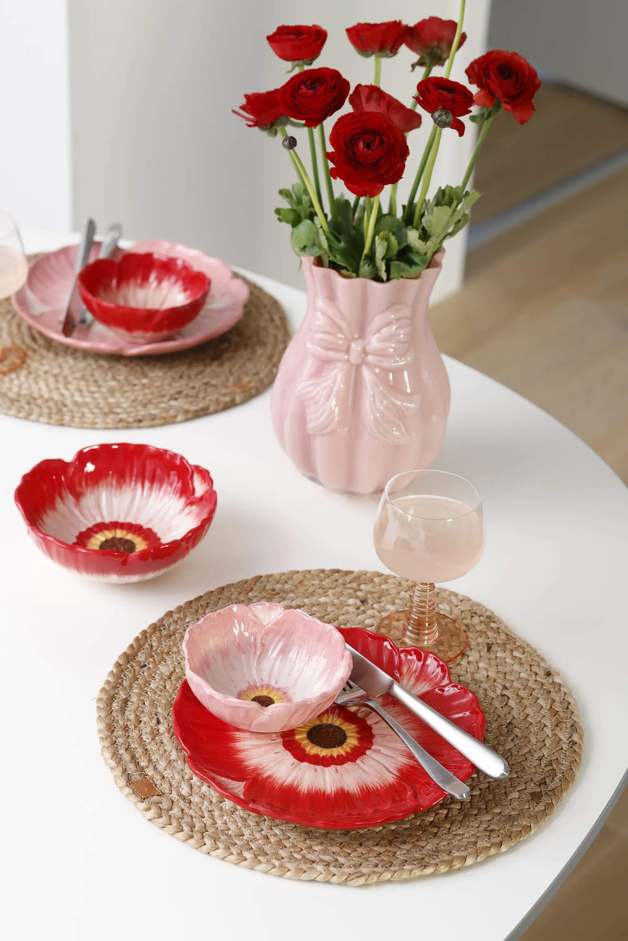 CASA Living Rødvinsglas Vinglas i Peach, 2