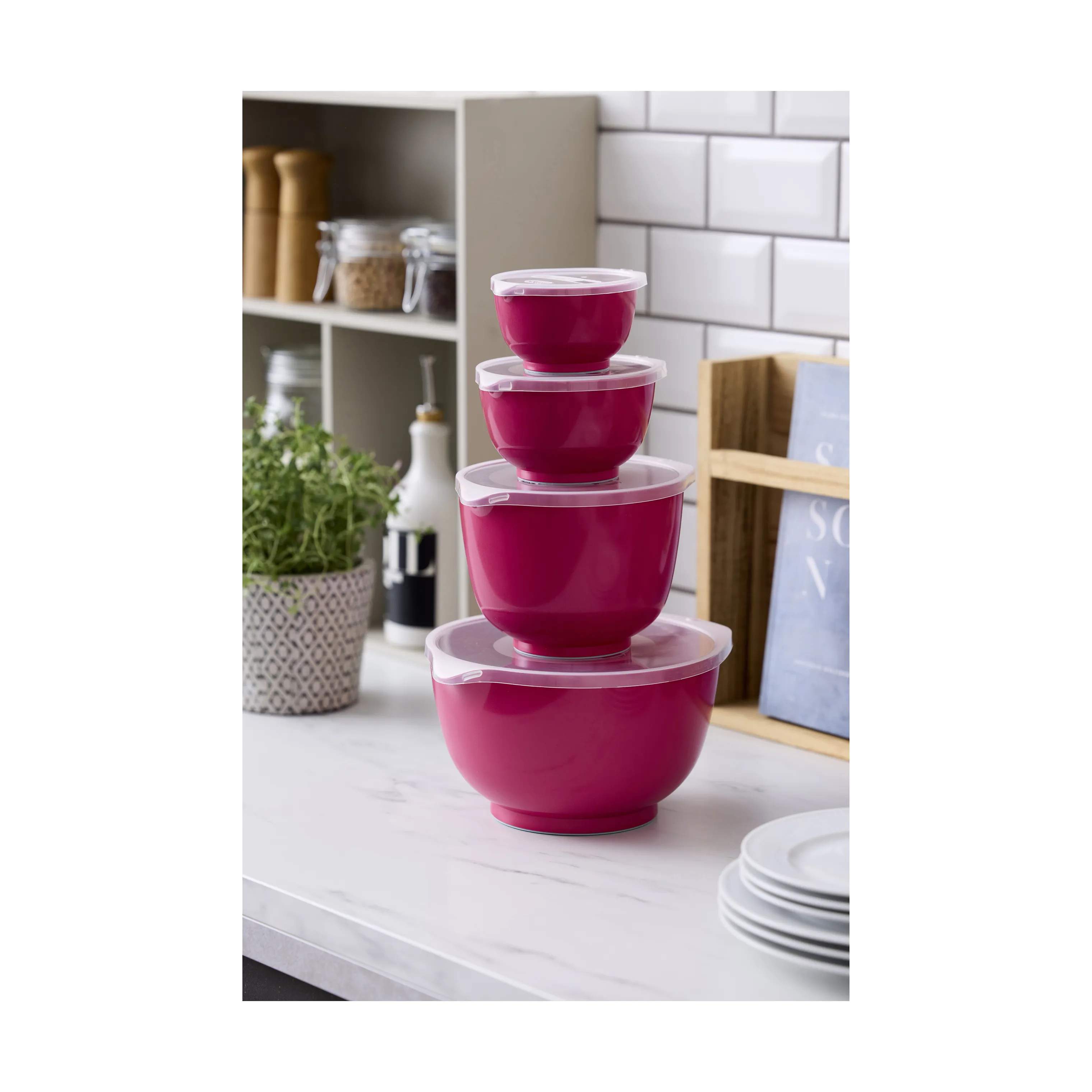 Rosti Røreskålsæt Margrethe Røreskålsæt - 8 dele i Beetroot, 2