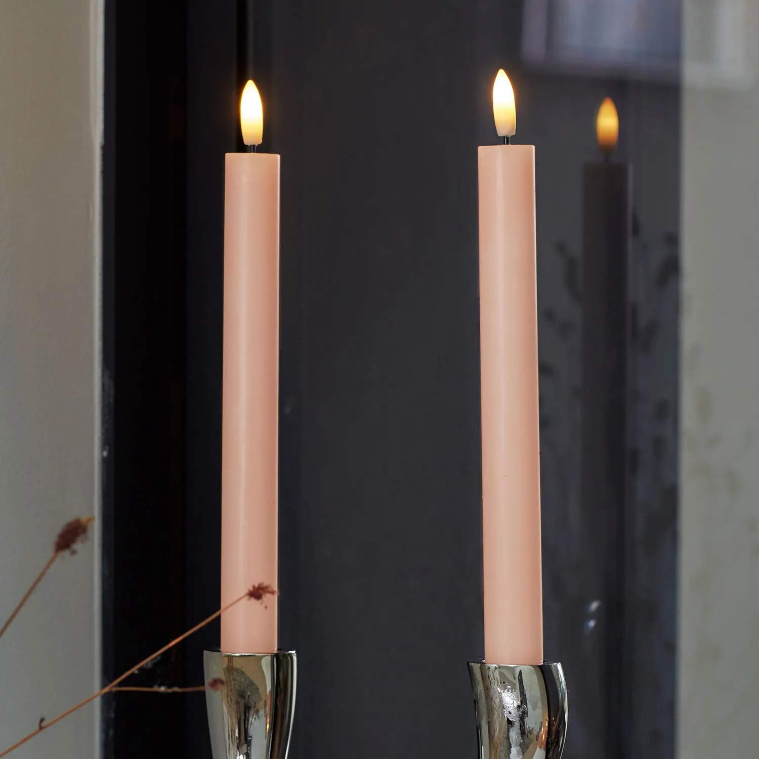 Sirius LED-lys Sille Genopladelig Sille LED Kronelys - 2 stk. i Light Caramel, 2