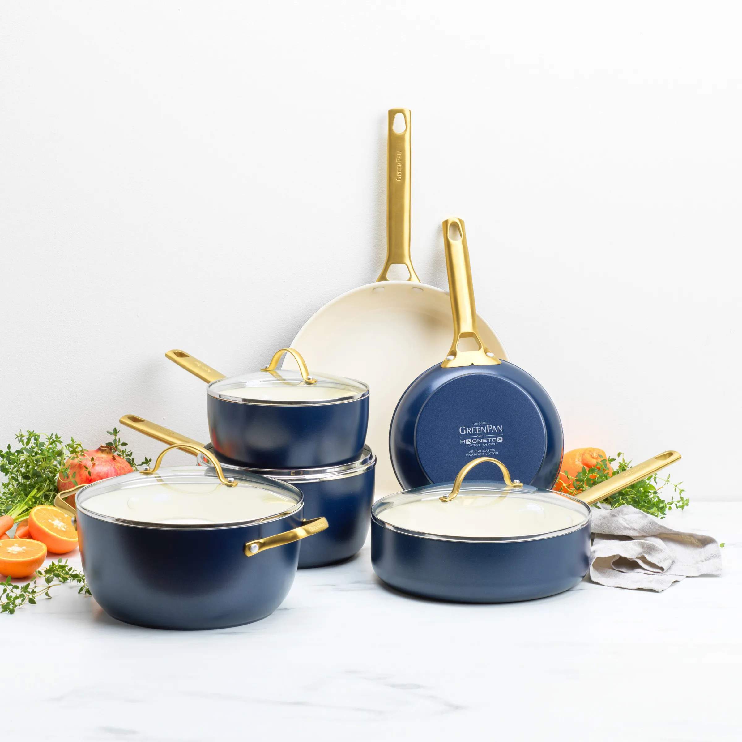 Greenpan Grydesæt Padova Reserve Grydesæt - 10 dele i Oxford Blue, 5