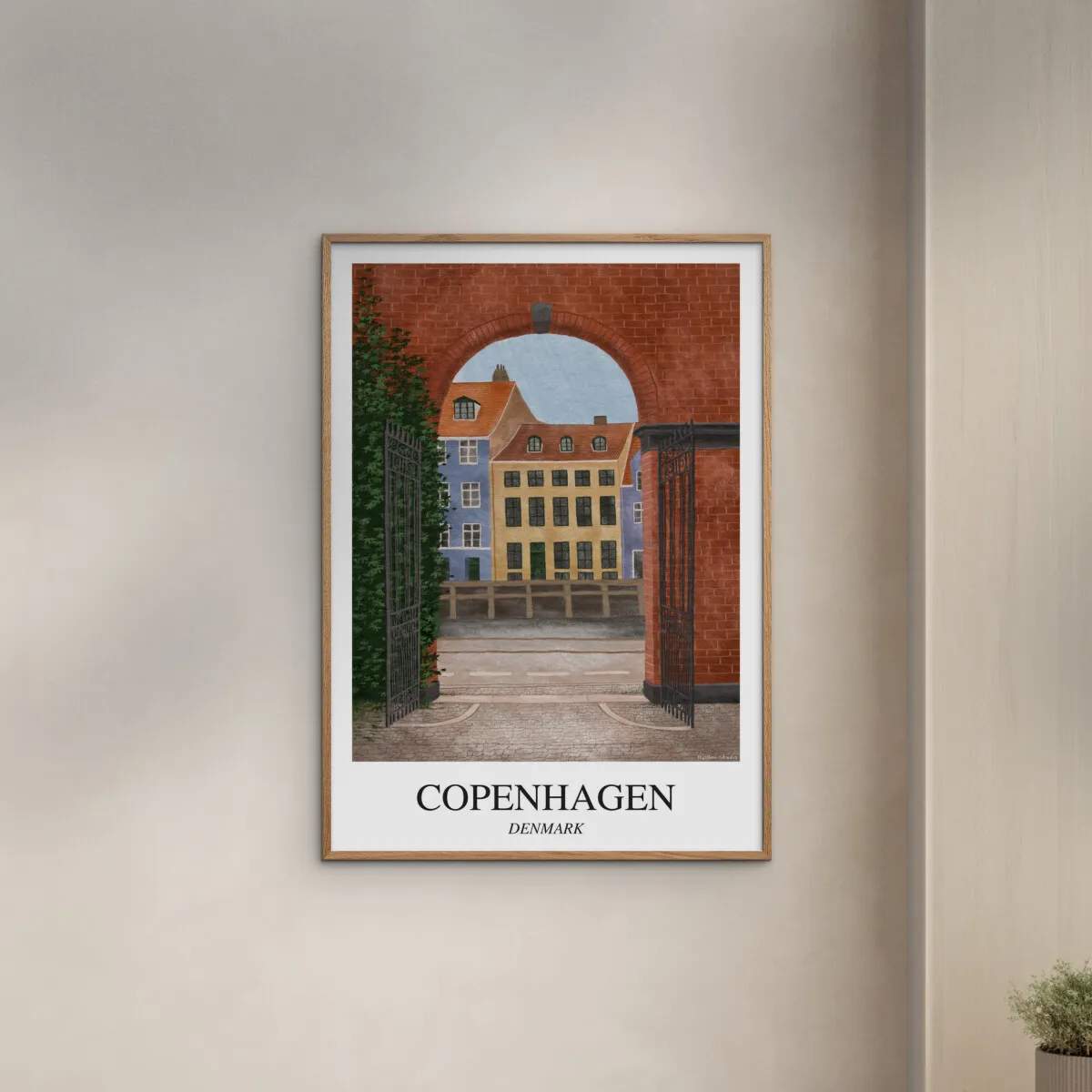 Poster&Frame Plakater Plakat - Copenhagen i B30 x L40 cm, 2