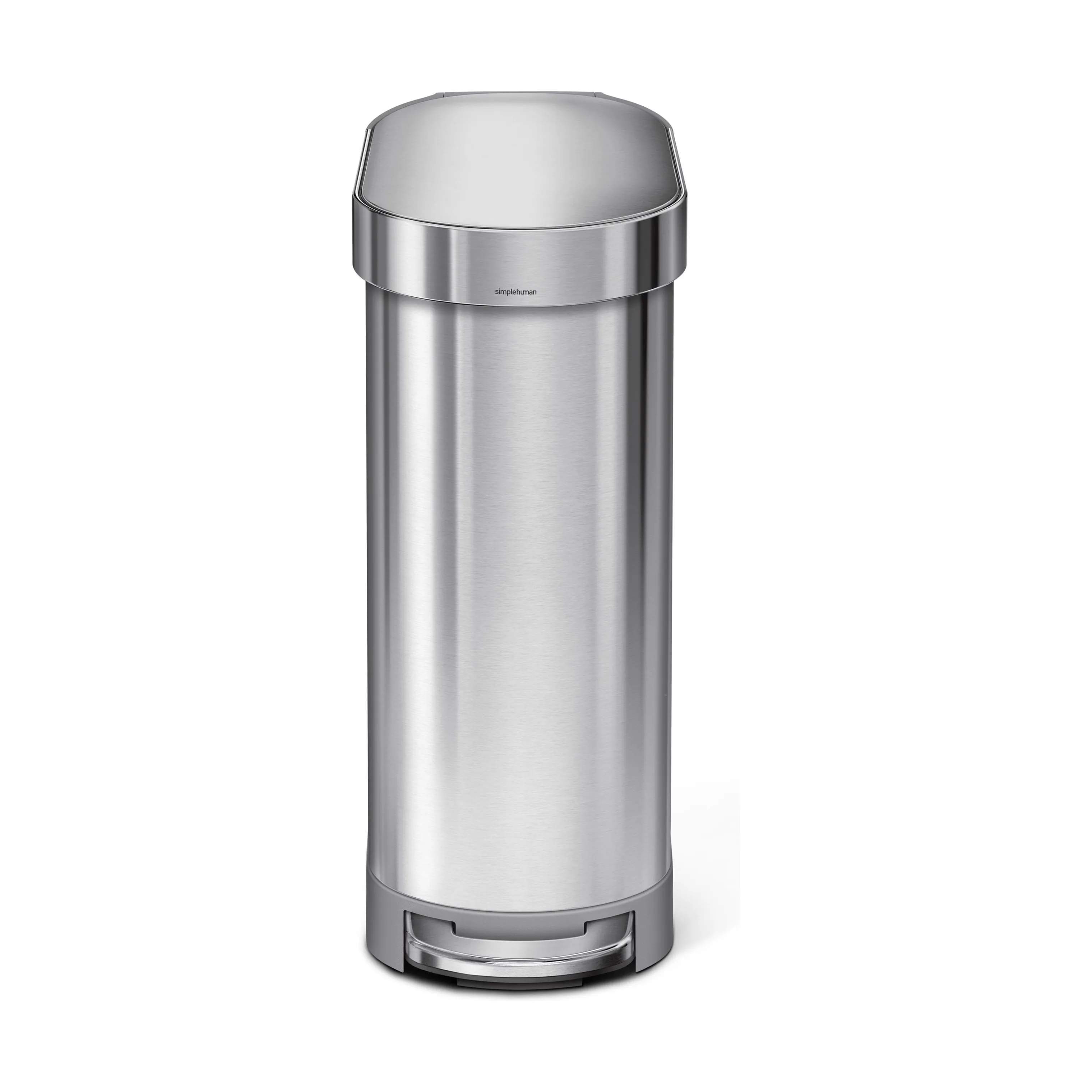 Simplehuman Pedalspande Slim Pedalspand i Børstet stål, 45 L, 1