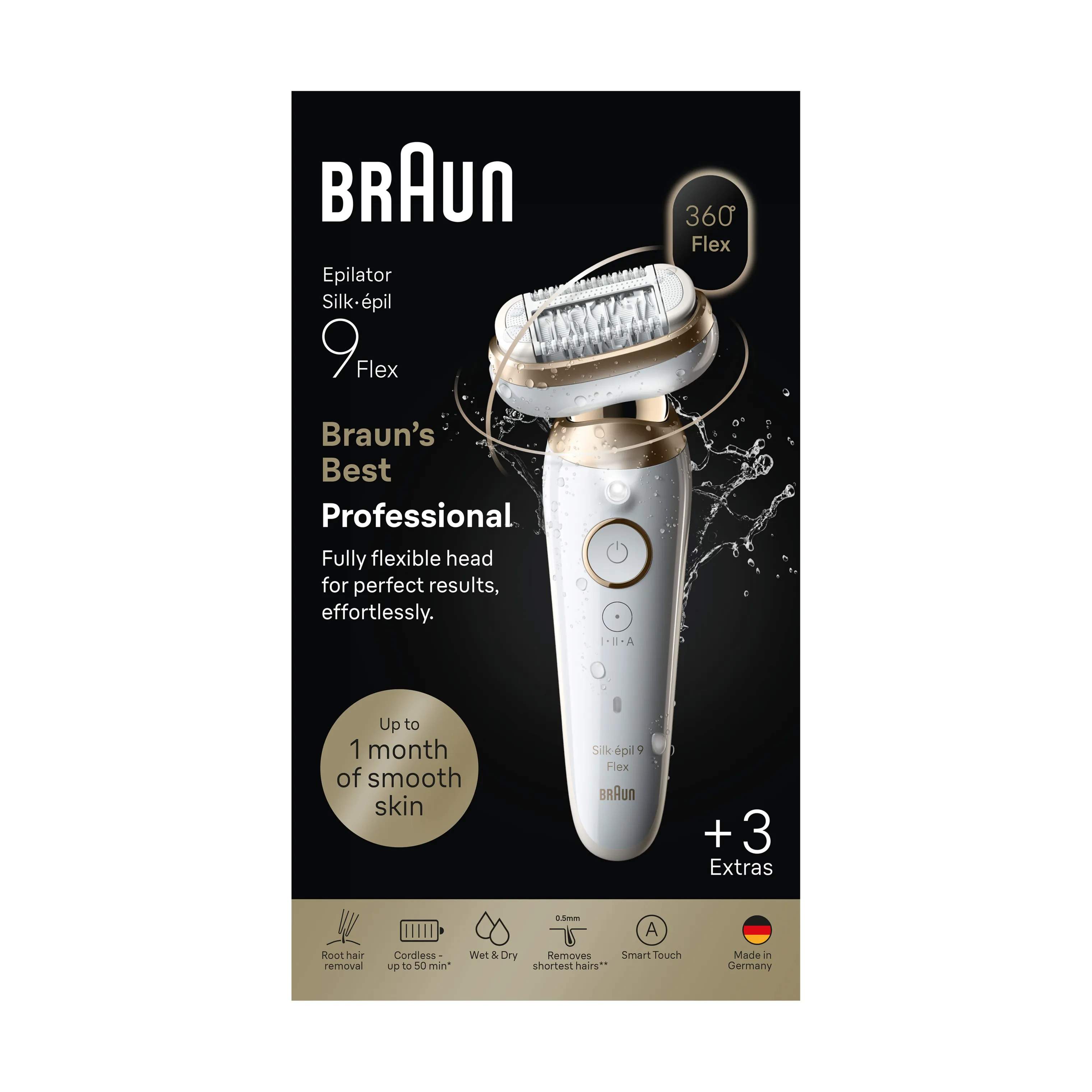 Braun Epilatorer Silk·épil 9 Flex Epilator i Hvid, 2
