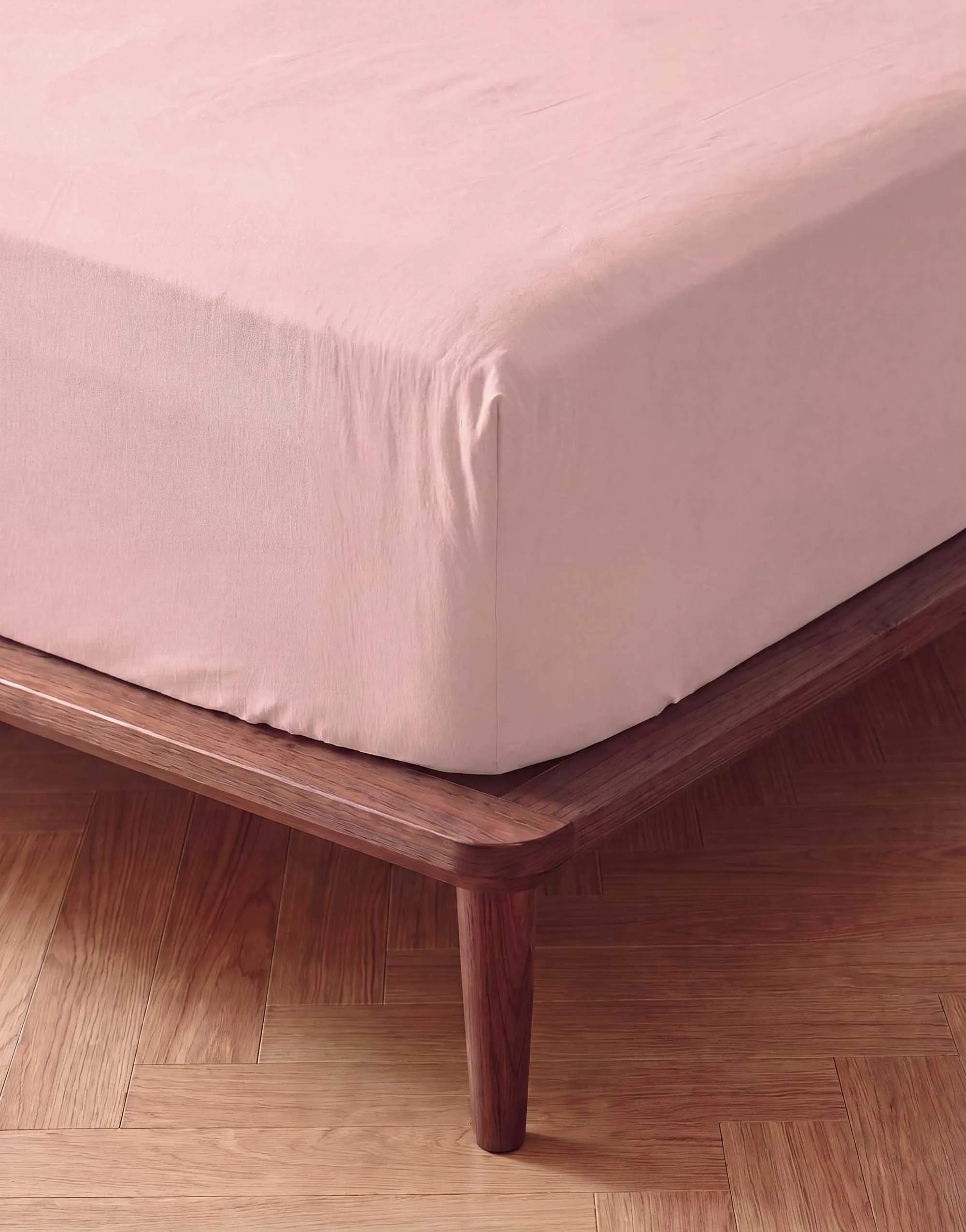 Essenza Lagner Fine Organic Jersey Boxlagen i Blush pink, B200 x L220 cm, 4
