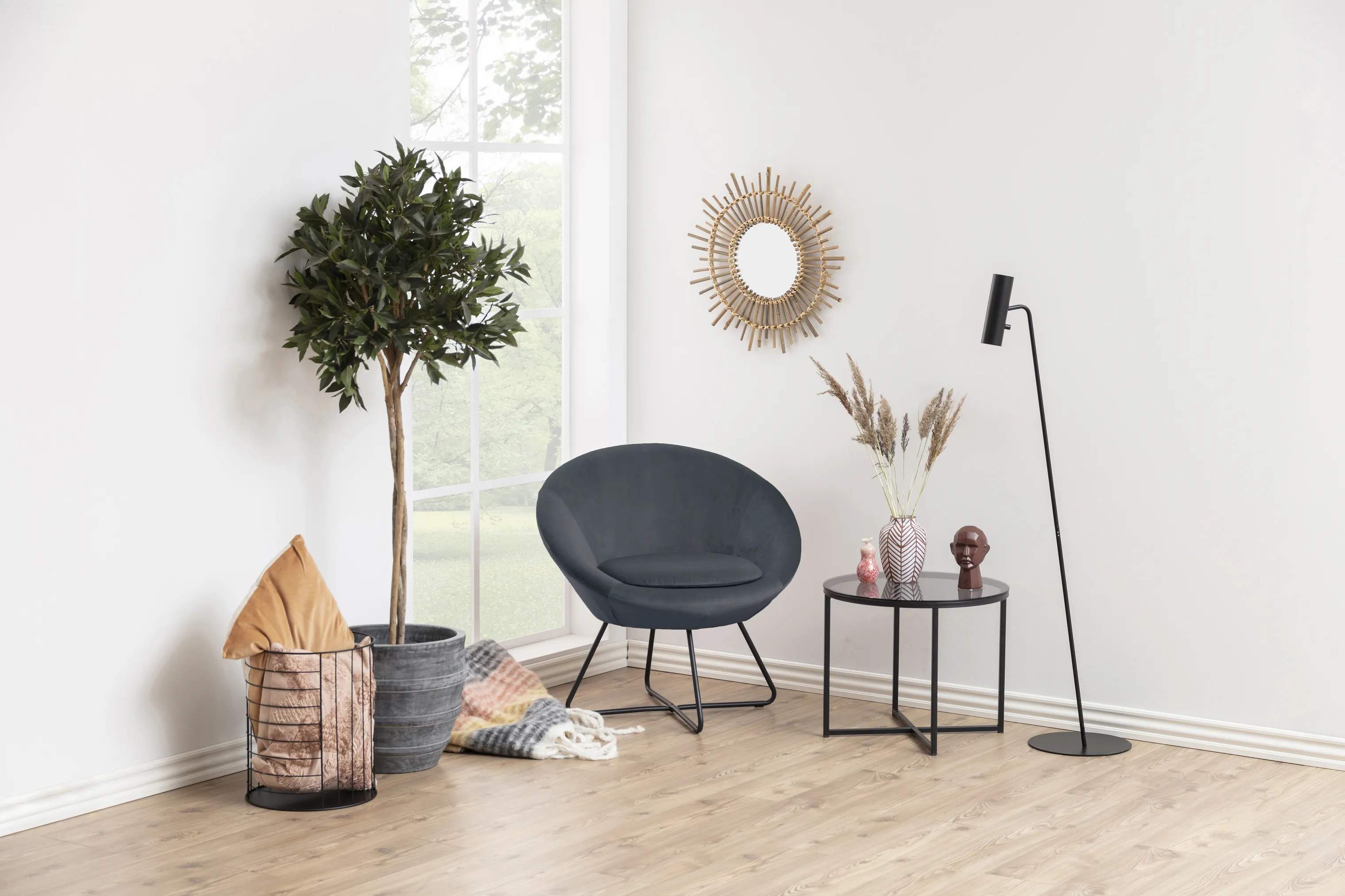 CASA Living Lænestole Center Loungestol i Mørkegrå, 2