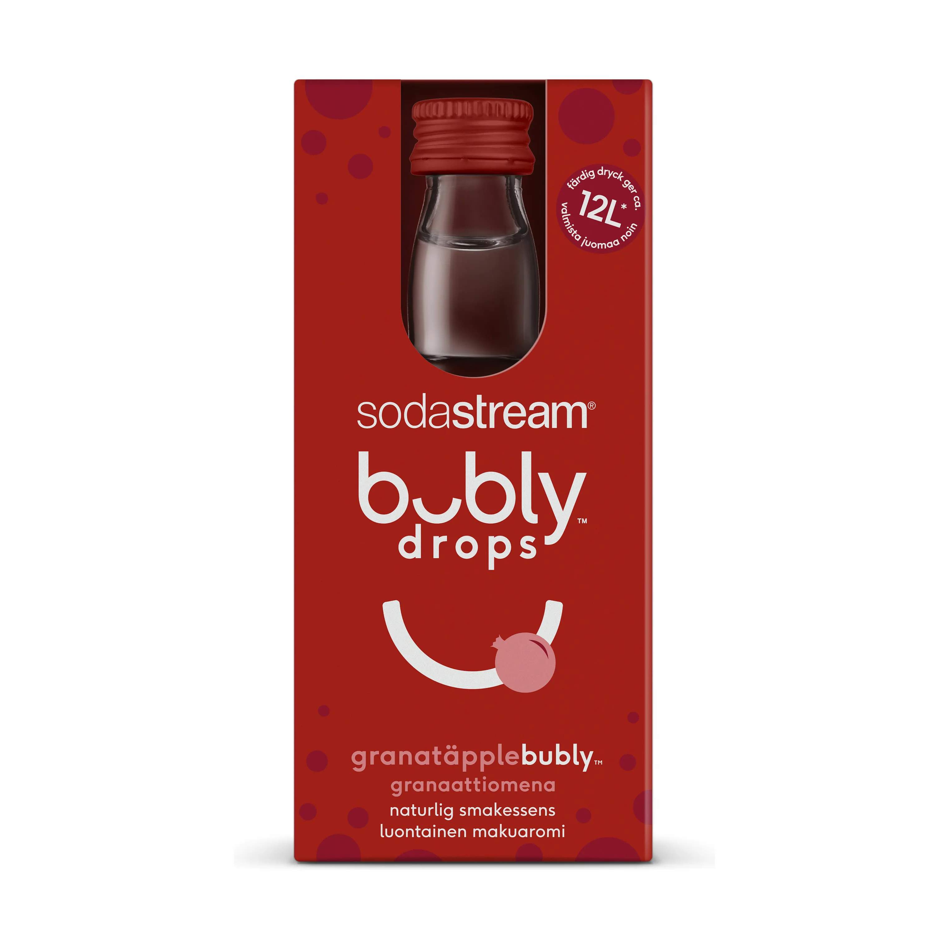 SodaStream Smagskoncentrater Bubly™ Sirup - Granatæble i Granatæble, 3