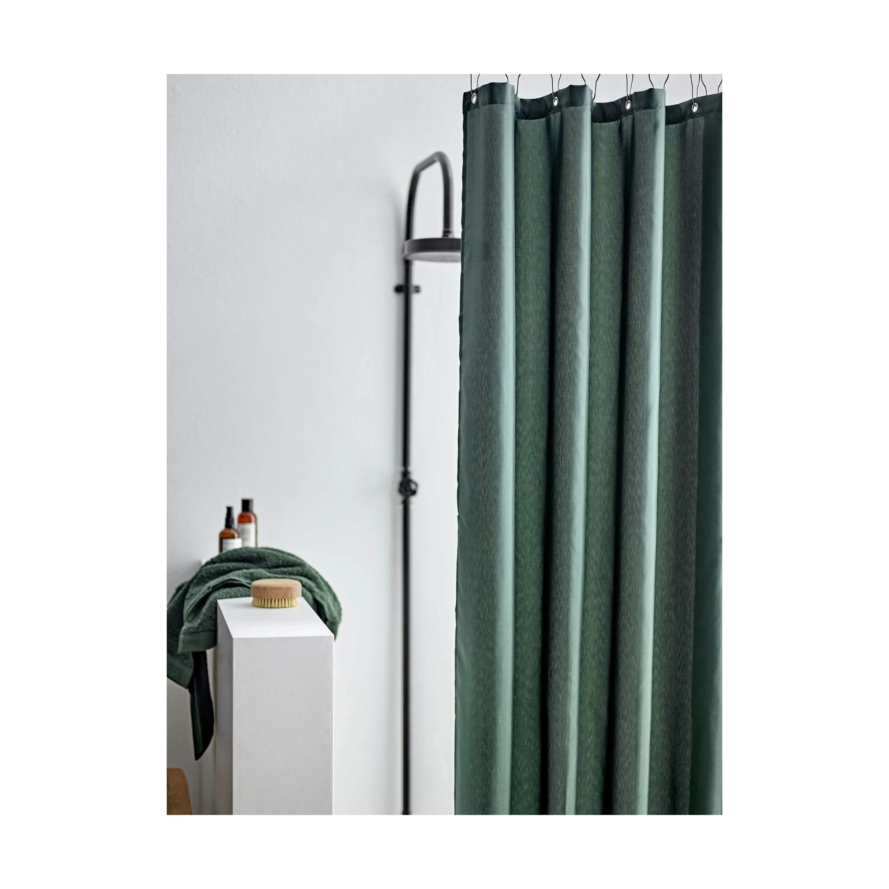 Södahl Badeforhæng Comfort Badeforhæng i Mørkegrøn, B180 x L220 cm, 2
