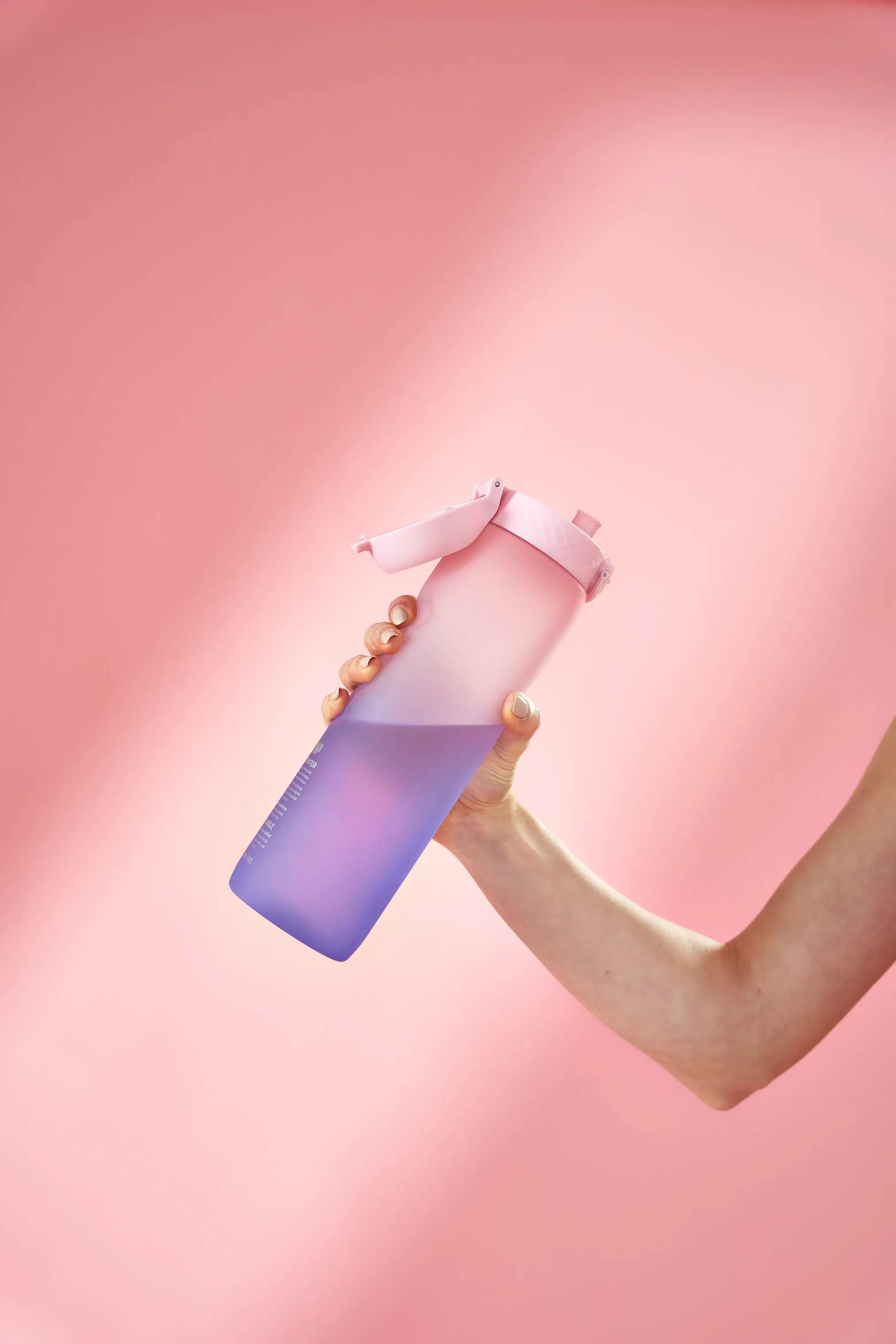 Ion8 Drikkedunke Recyclon Motivational Drikkeflaske i Lyserød/lilla, 2