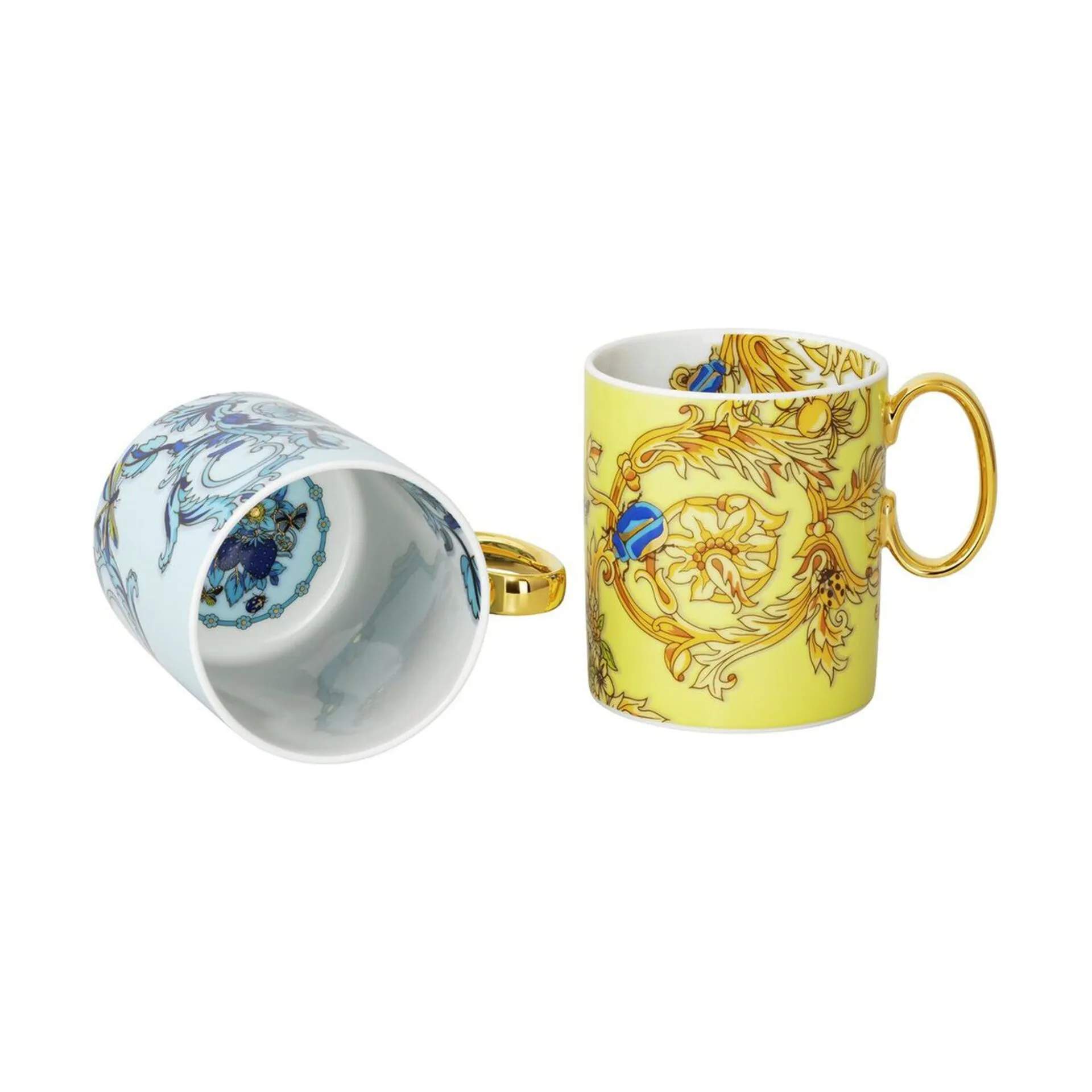 Versace Krus og kopper med hank Le Jardin Krus - 2 stk. i Blue/Yellow, 2