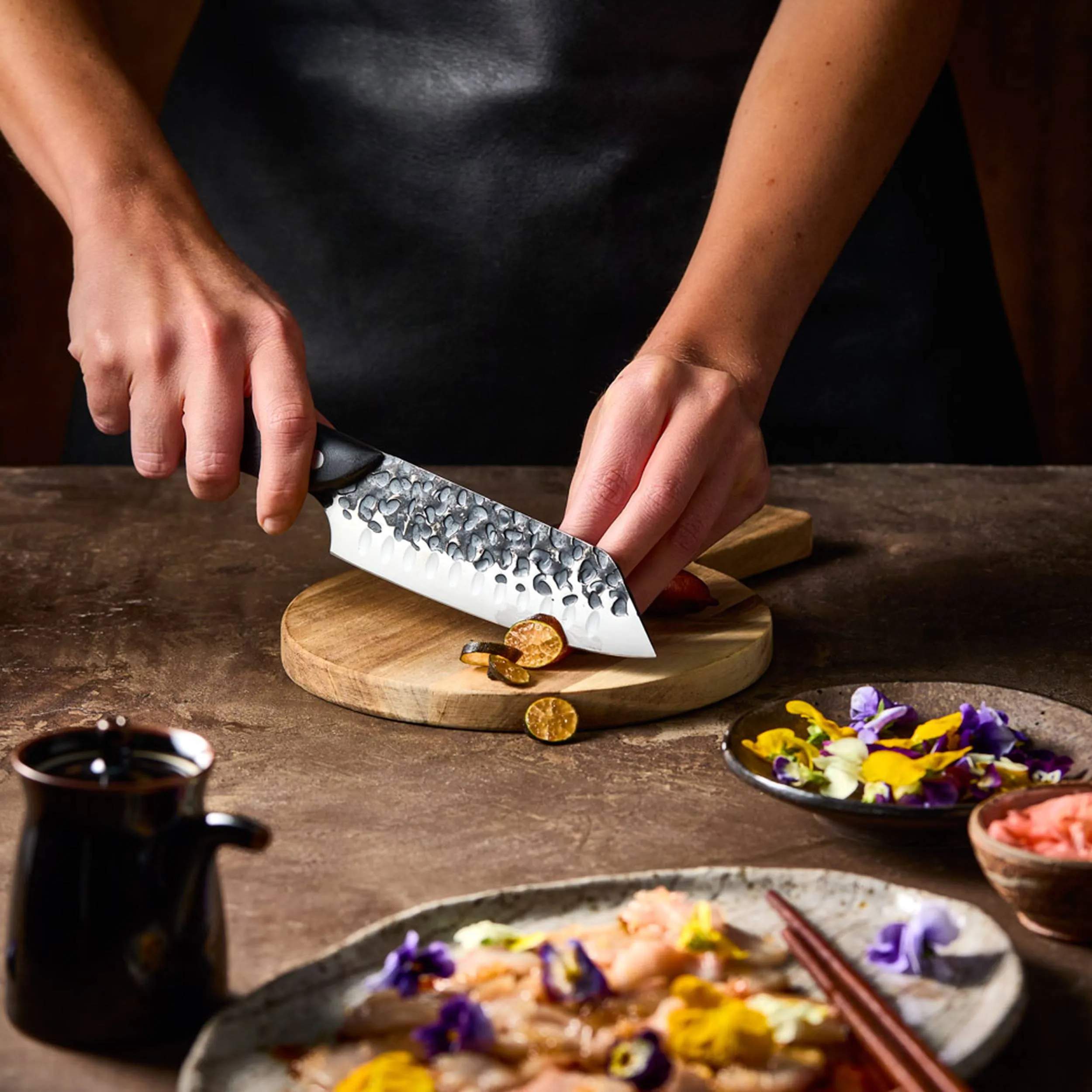 THE CUSTOM CHEF™ Santokuknive Cuisine::pro Kuro Kiba Cuisine::pro® Kuroi Kiba™ Santokukniv i 14, 2