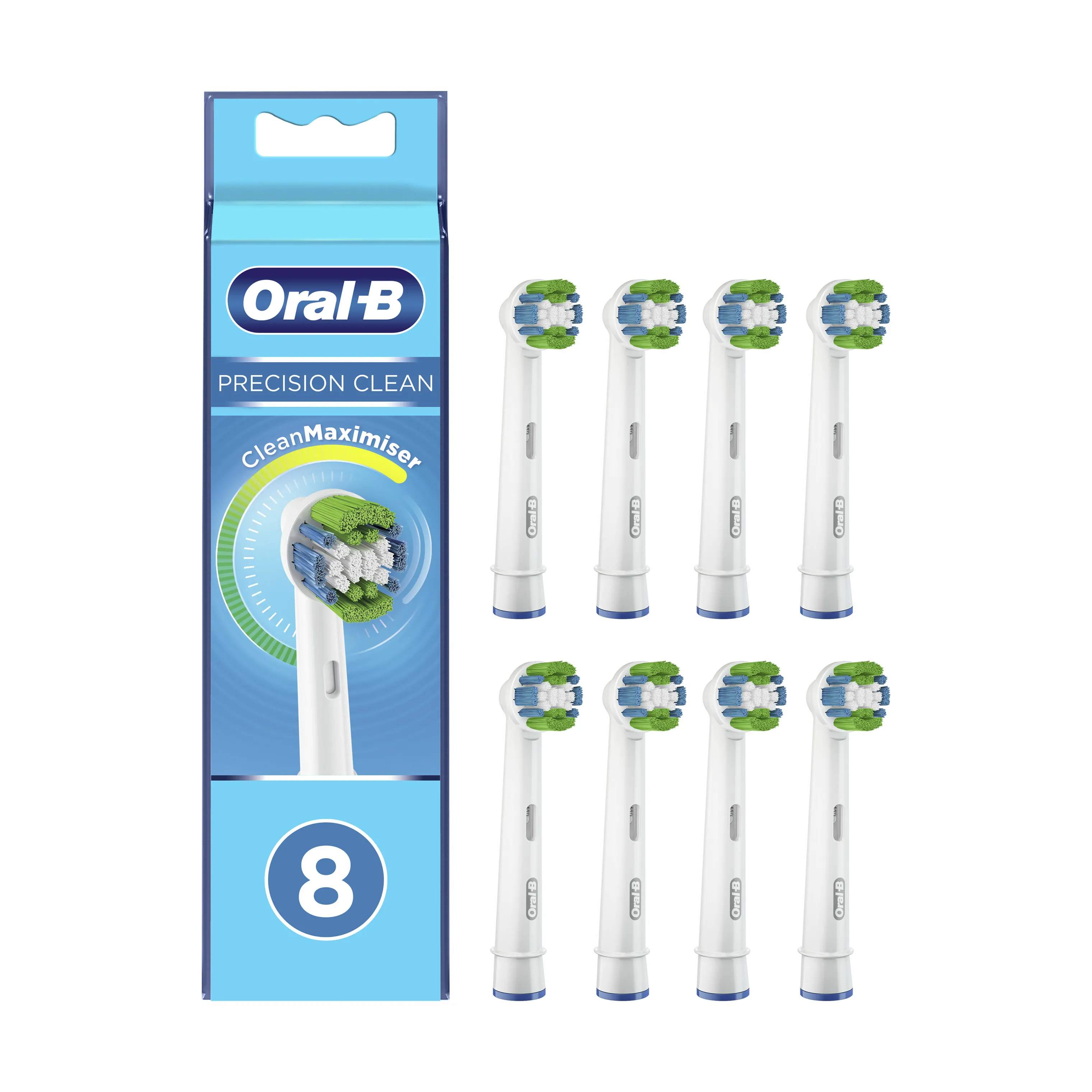 Oral-B tandbørstehoveder Precision Clean Tandbørstehoved - 8 stk.