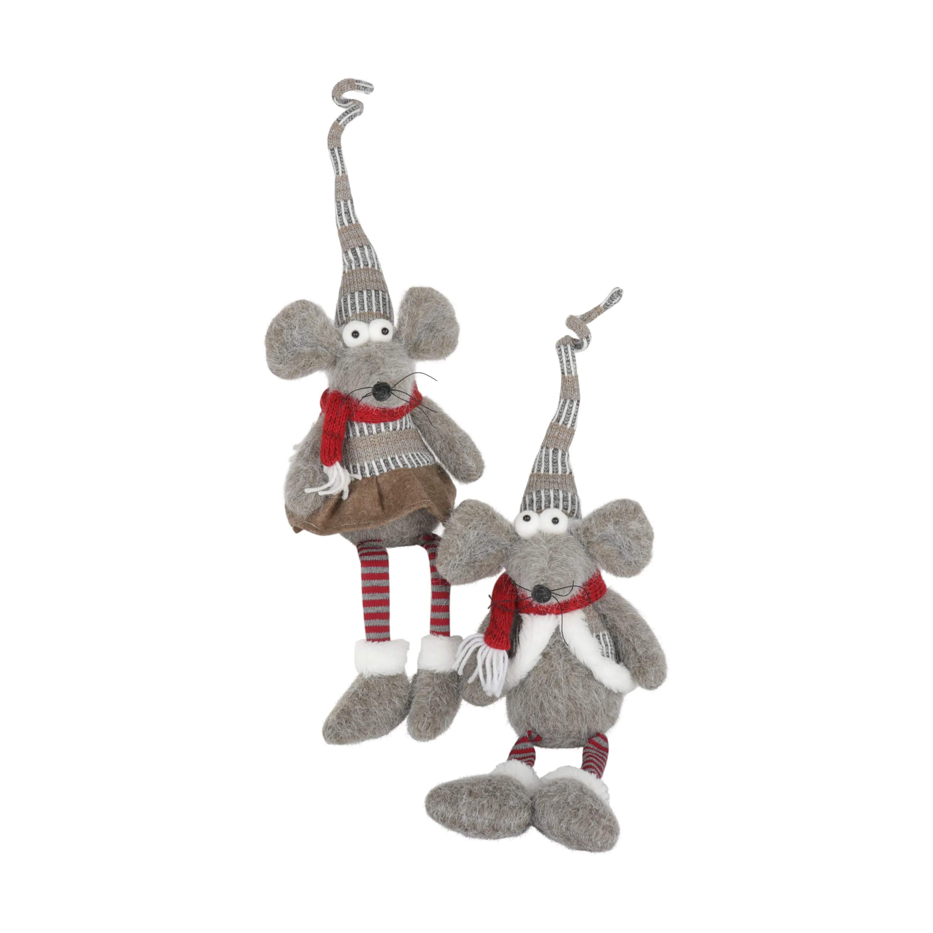 Casa Christmas Dyrefigurer Julemus i Siddende dreng, 2