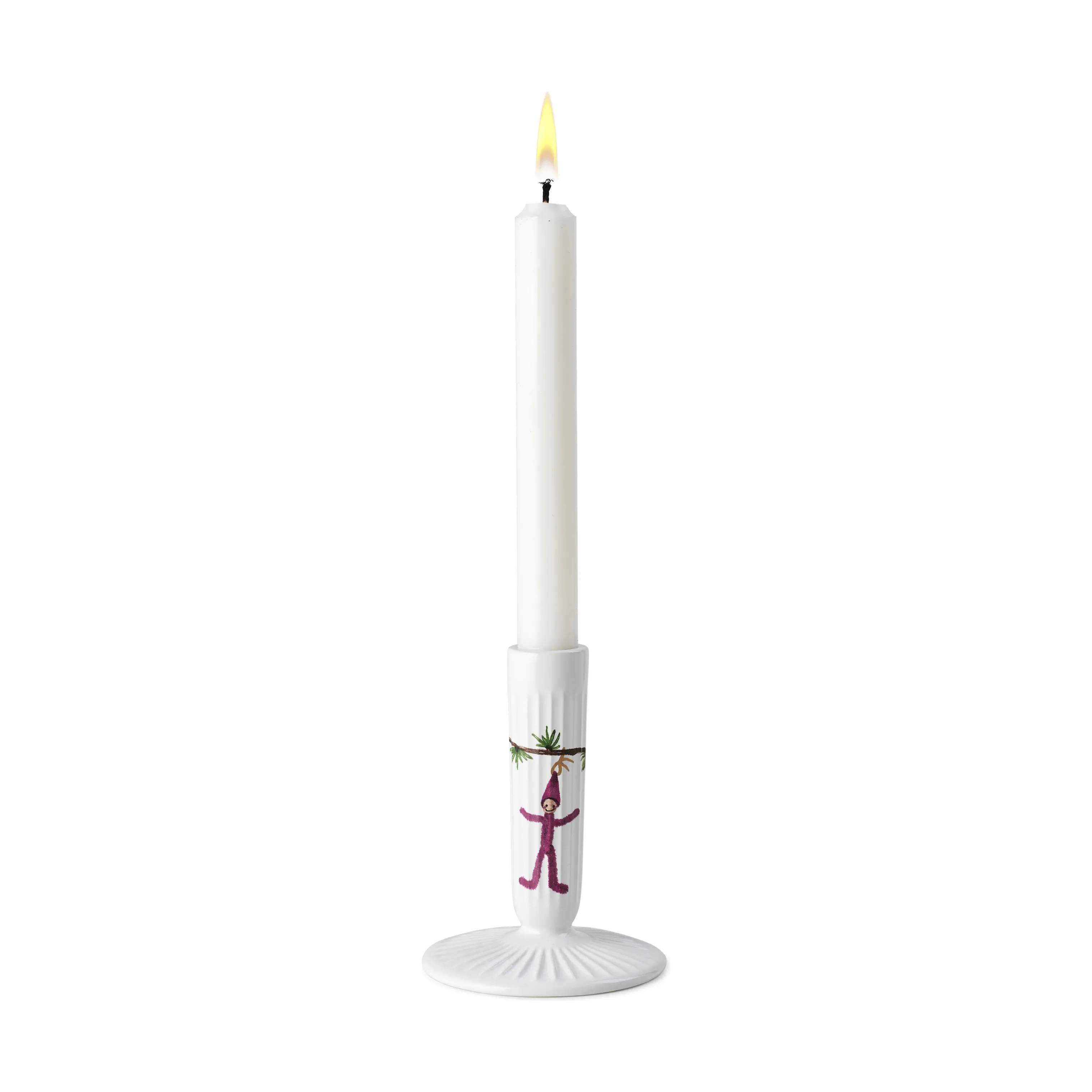 Kähler Kronelysestage Hammershøi Jul Lysestage i Hvid, 12 cm, 3