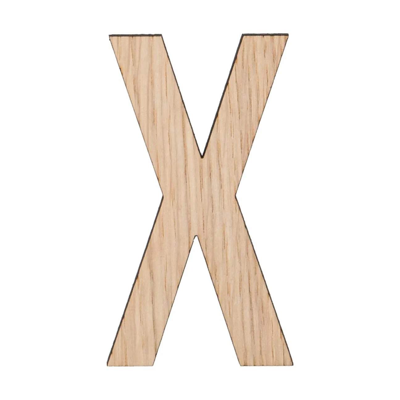 Bogstav - X, træ, large