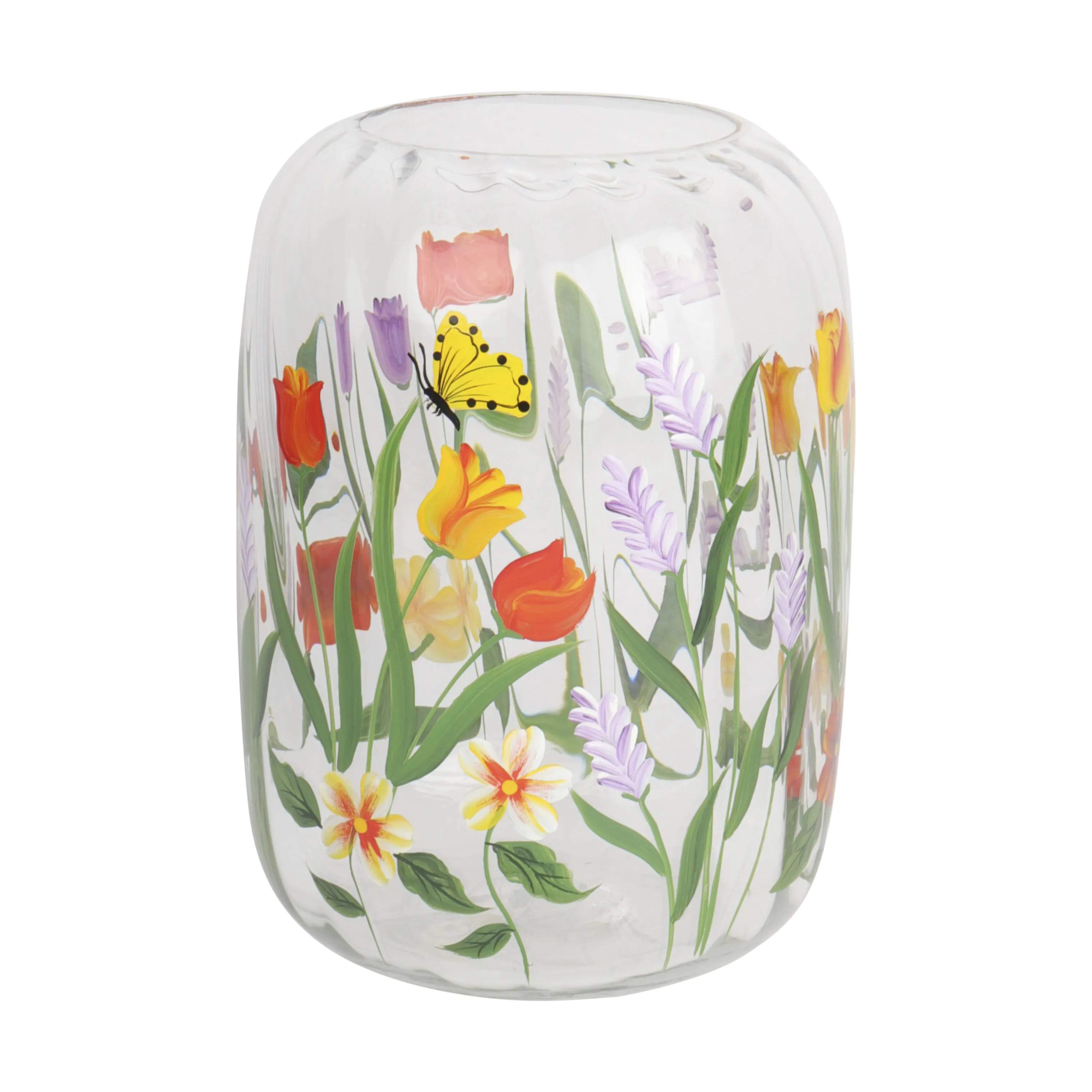 CASA Living Vaser Vase i Klar/orange/pink/lilla, 1