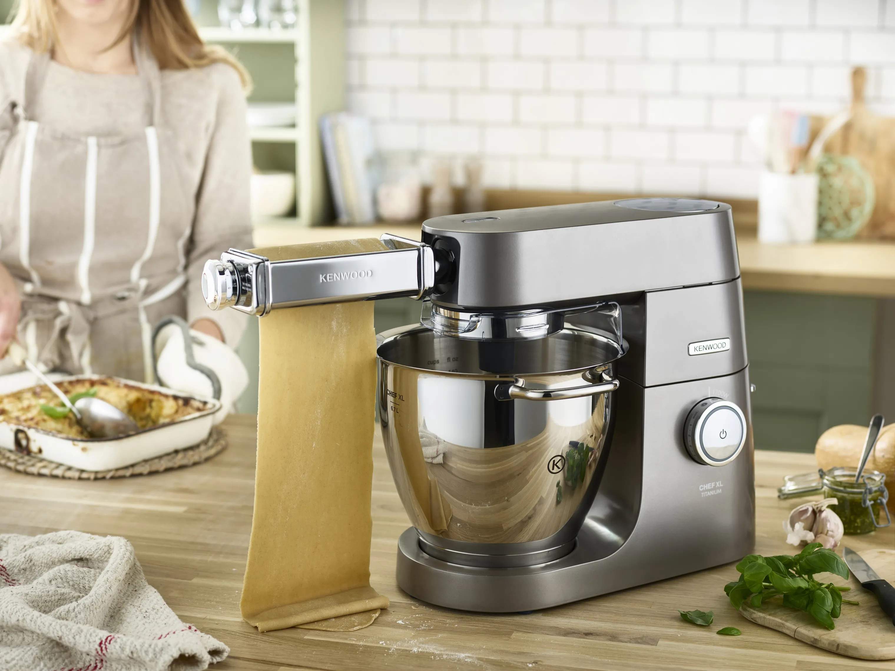 Kenwood Tilbehør til røremaskiner KAX980ME Lasagne Pastarulle i grå, 2