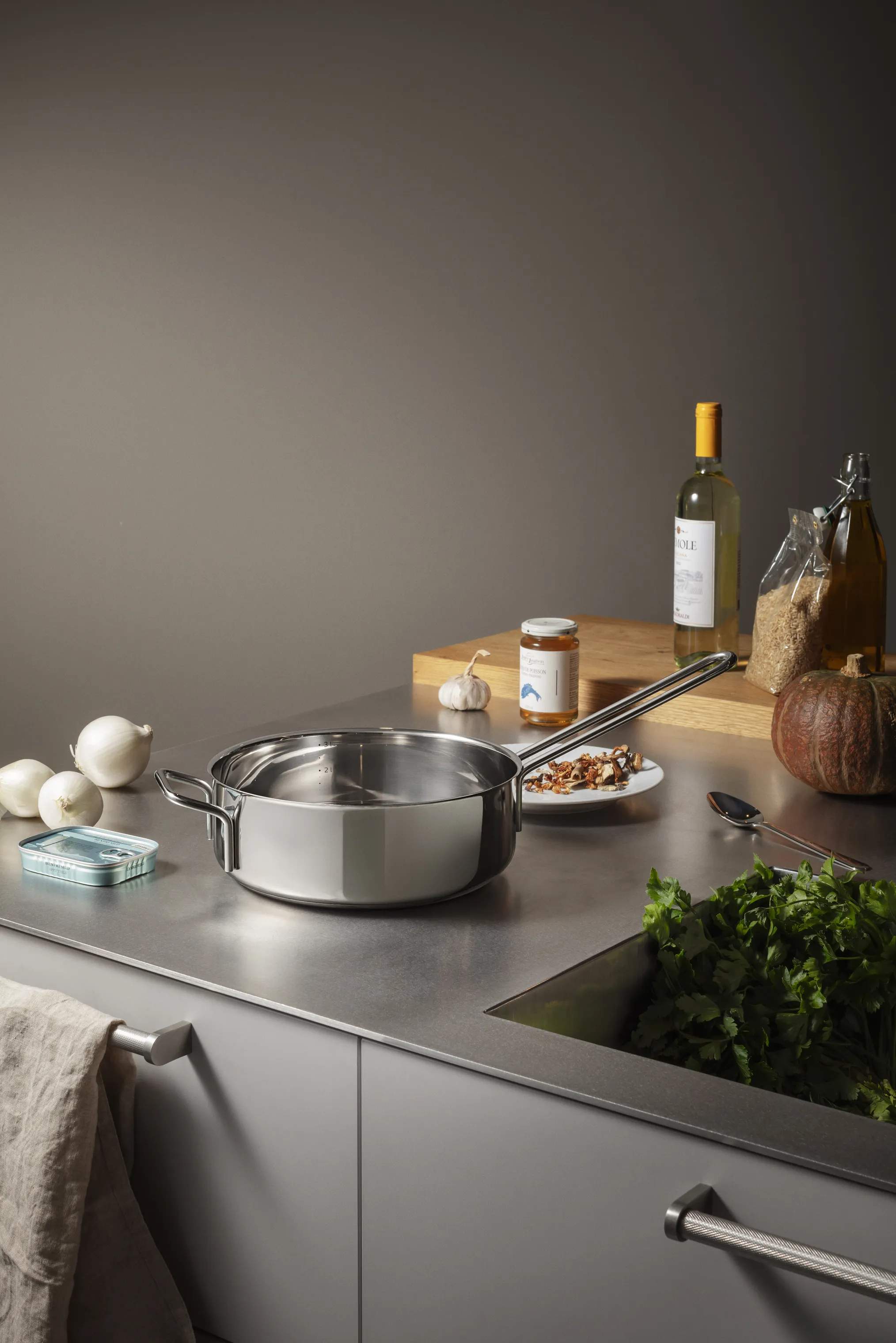 Eva Trio Sauterpander Stainless Steel Rec. Stainless Steel Sauterpande i Polished steel, 3