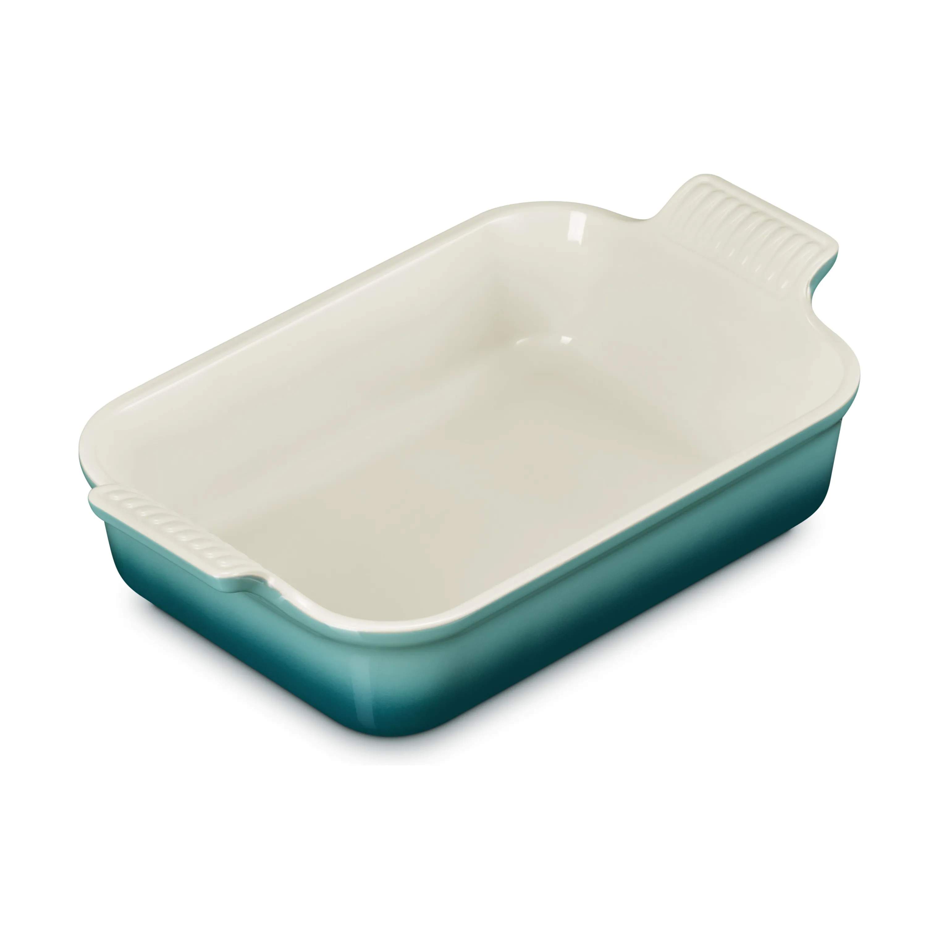 Le Creuset Ovnfaste fade Signature Heritage Ovnfast Fad i Bleu Riviera, B20 x L32 cm, 2