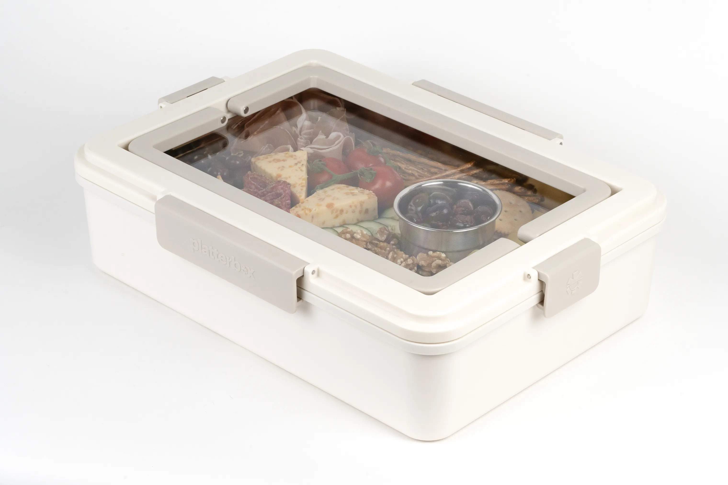 Platterbox Opbevaringsbokse Snack Box i Creme, 8