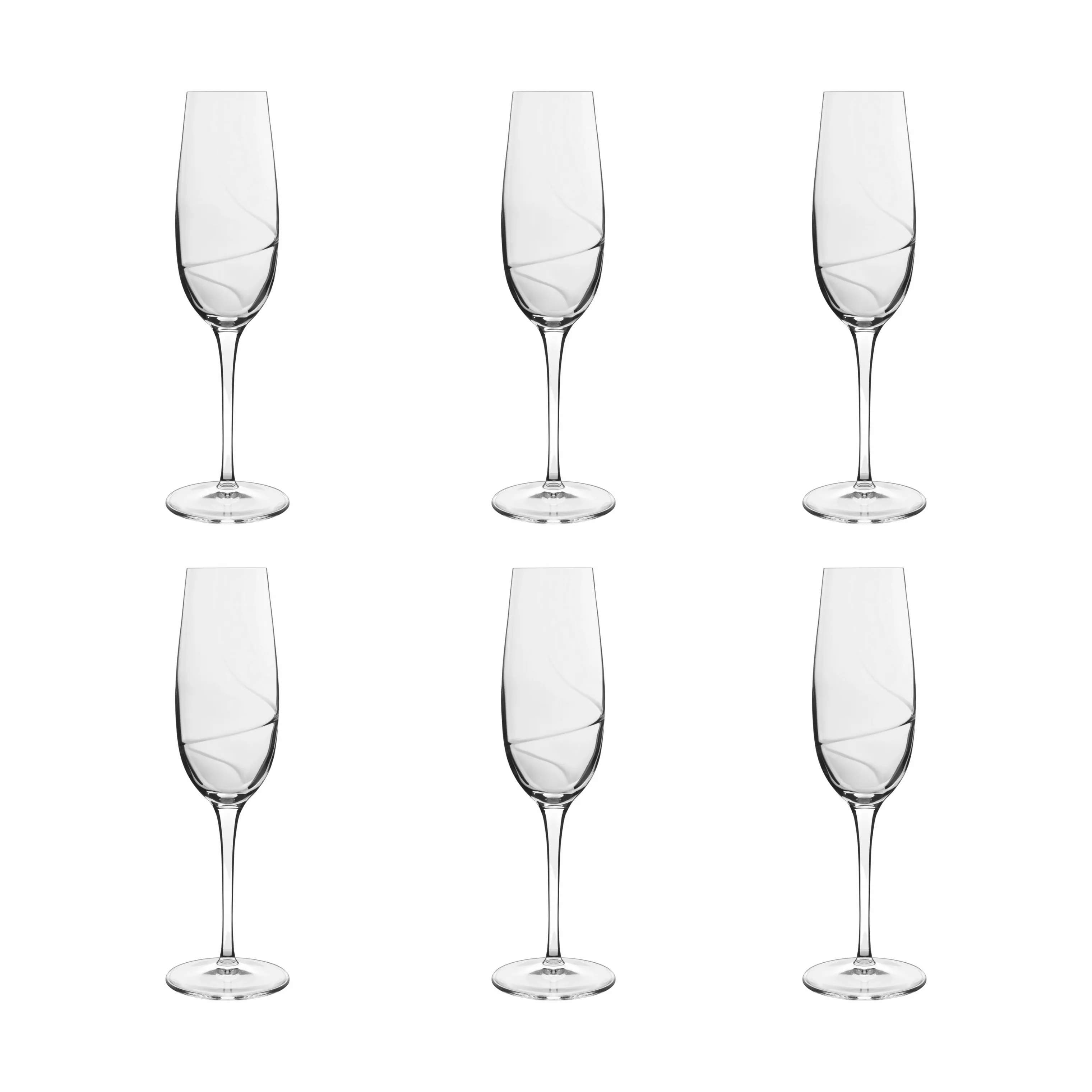 Aero Champagneglas - 6 stk., klar, large