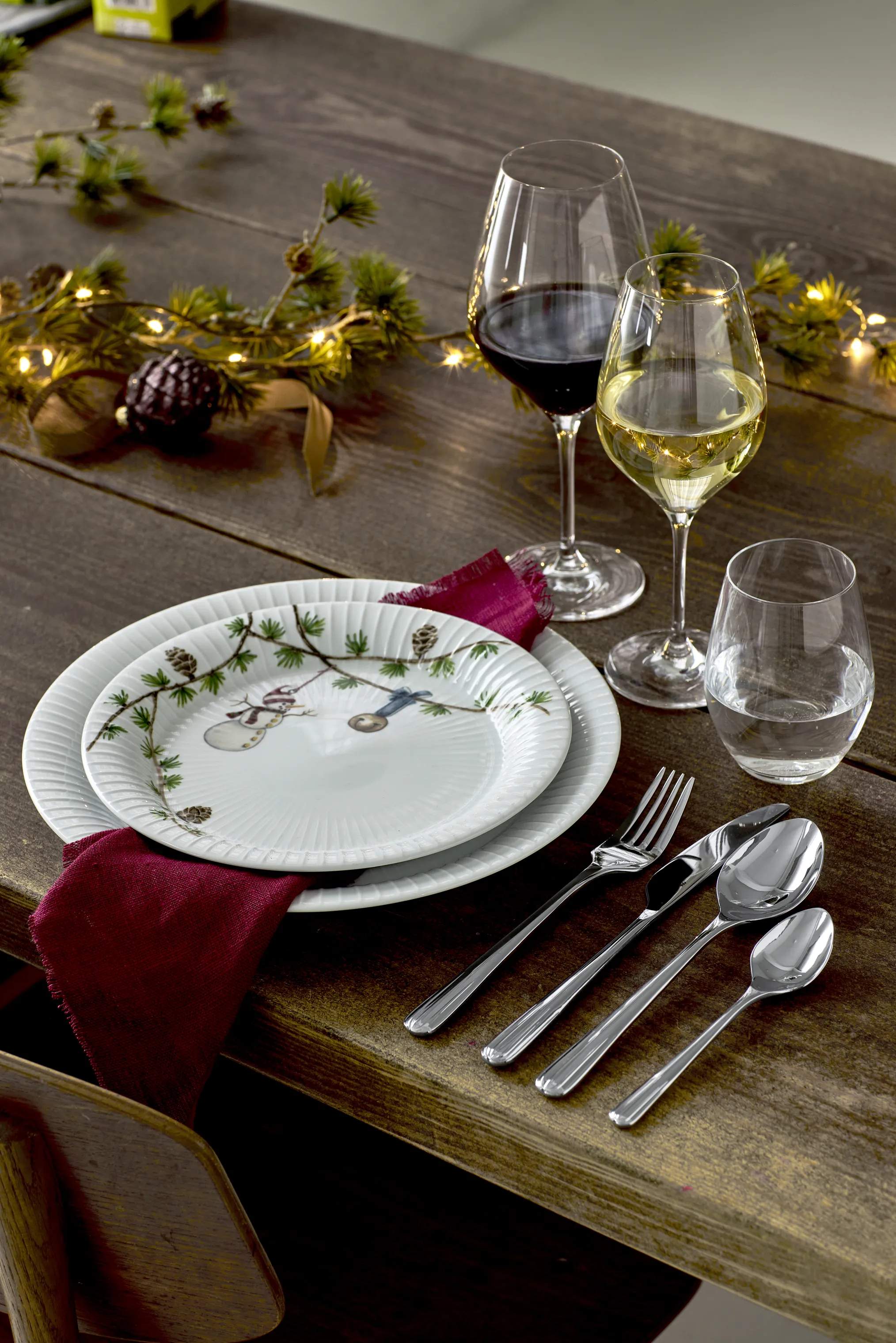 Kähler Frokosttallerkener Hammershøi Jul Frokosttallerken i Hvid, 22 cm, 3