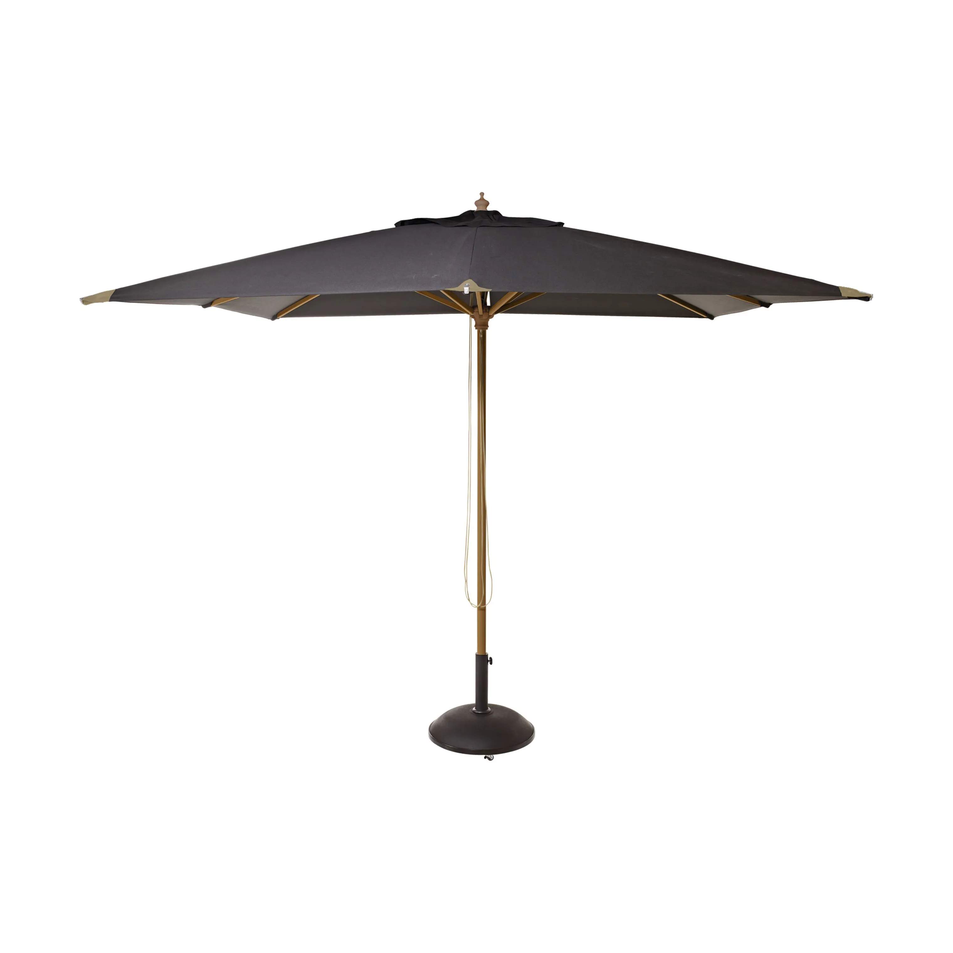 Alezio Parasol, natur/sort, large