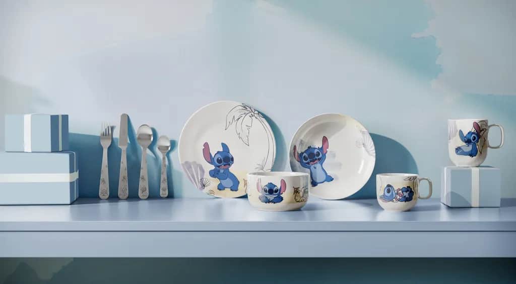 Villeroy & Boch Børnetallerkener Disney Stitch Børnespisesæt - 7 dele i 7 stk., 4