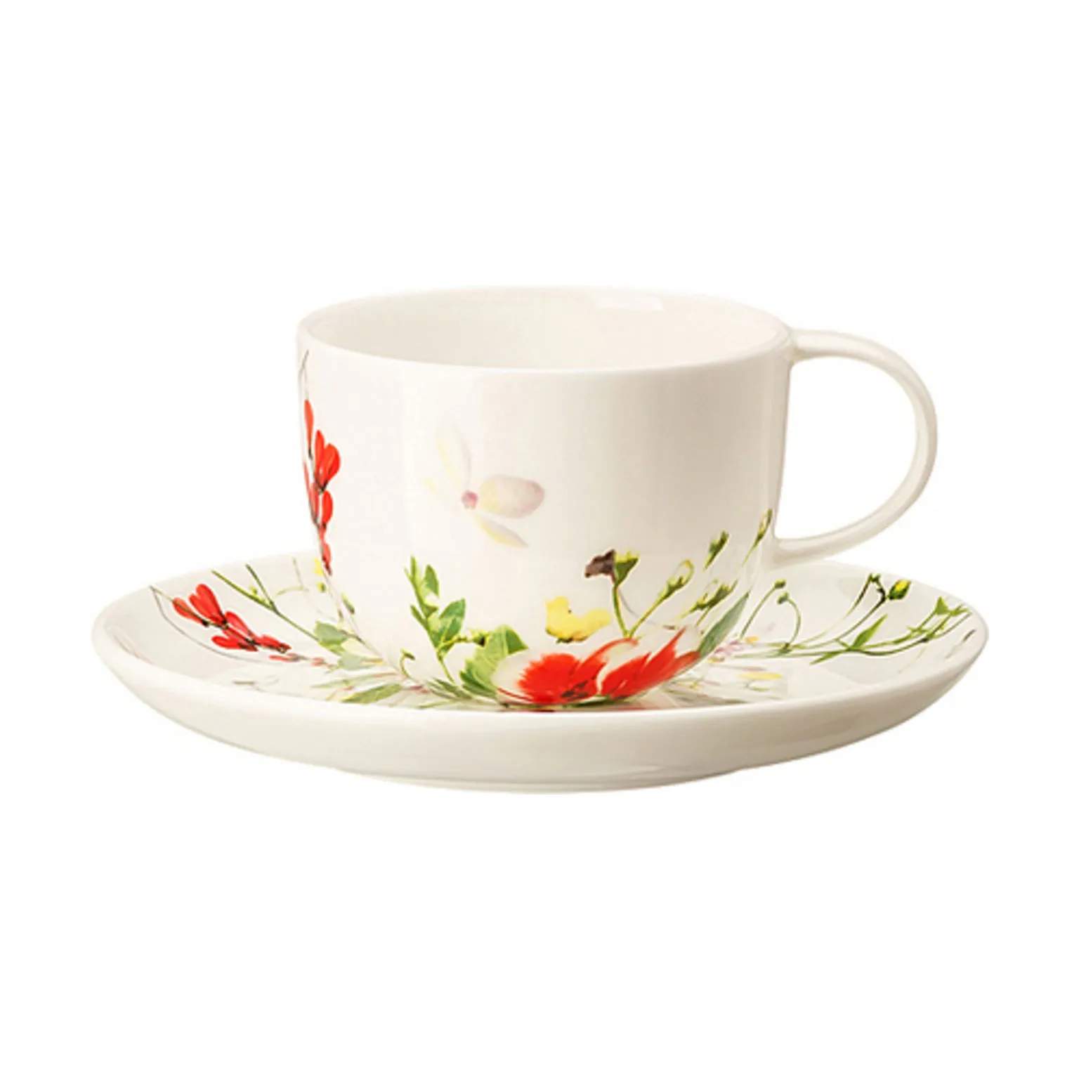 Rosenthal Espressokopper Brillance Fleurs Sauvages Espressokop i Hvid / Multifarvet, 3