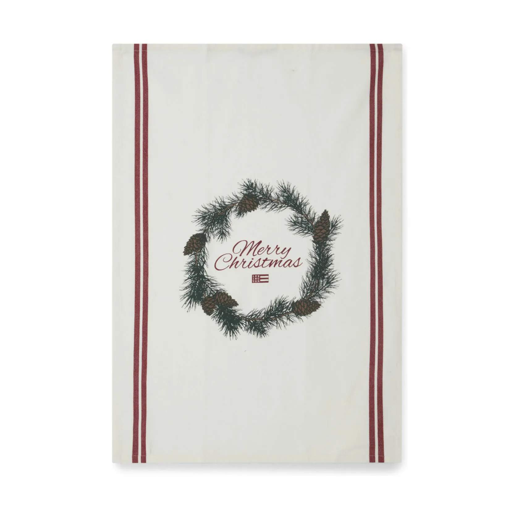 Lexington Viskestykker Holiday Collection 2023 Viskestykke - Merry Christmas i Hvid, 1