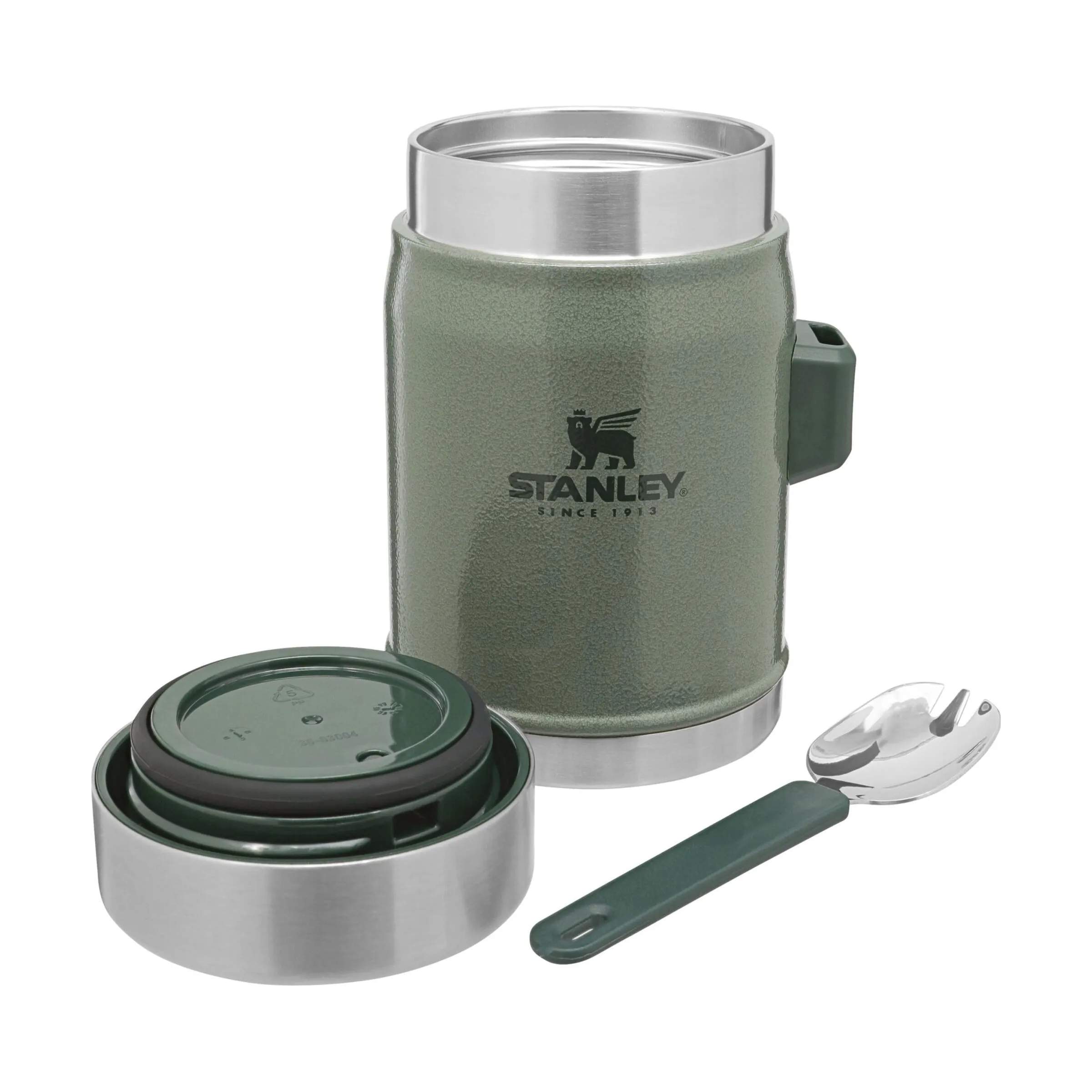 Stanley To go kopper Classic Madtermokande inkl. ske i Hammertone Green, 3