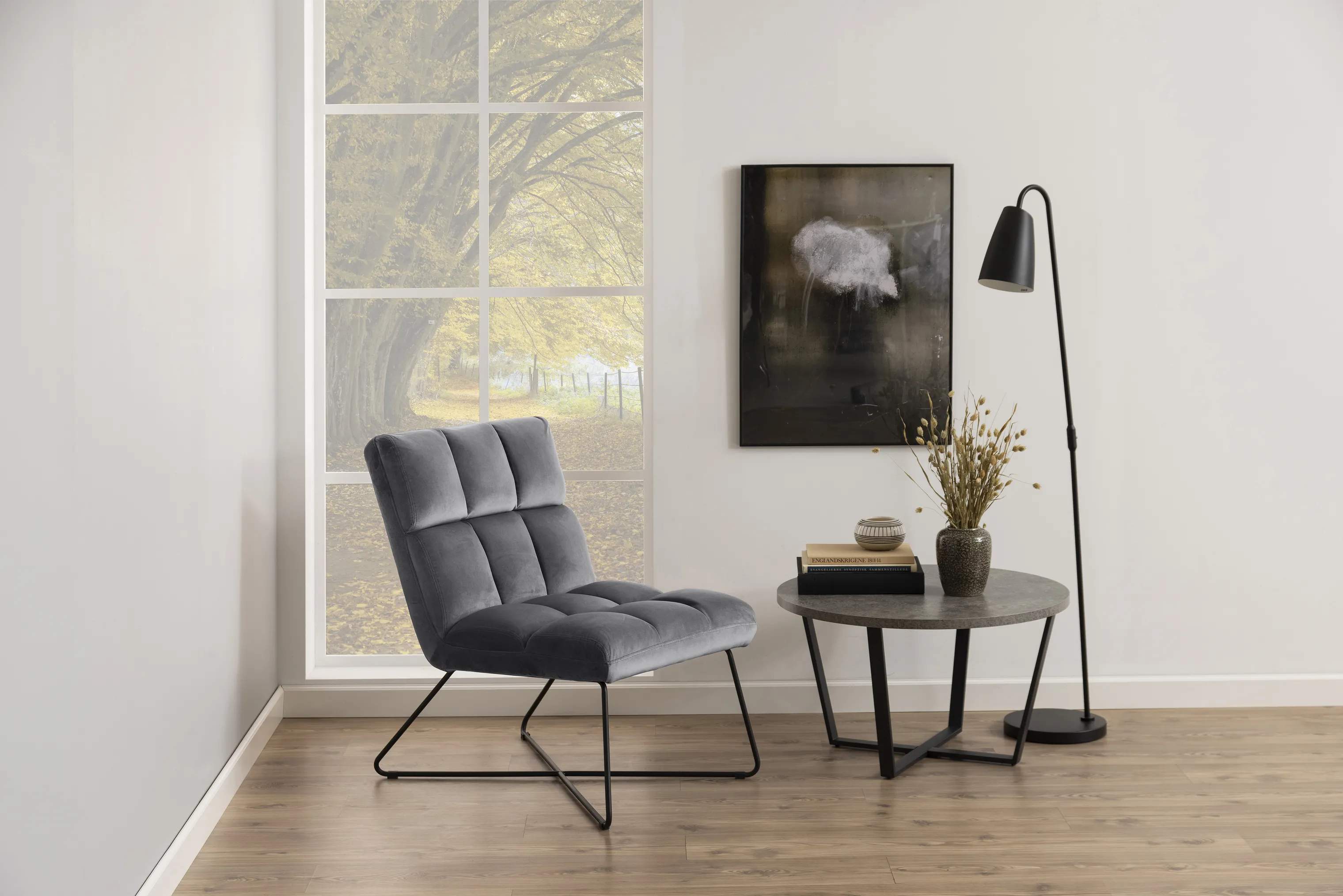 CASA Living Lænestole Alba Loungestol i Mørkegrå, 2
