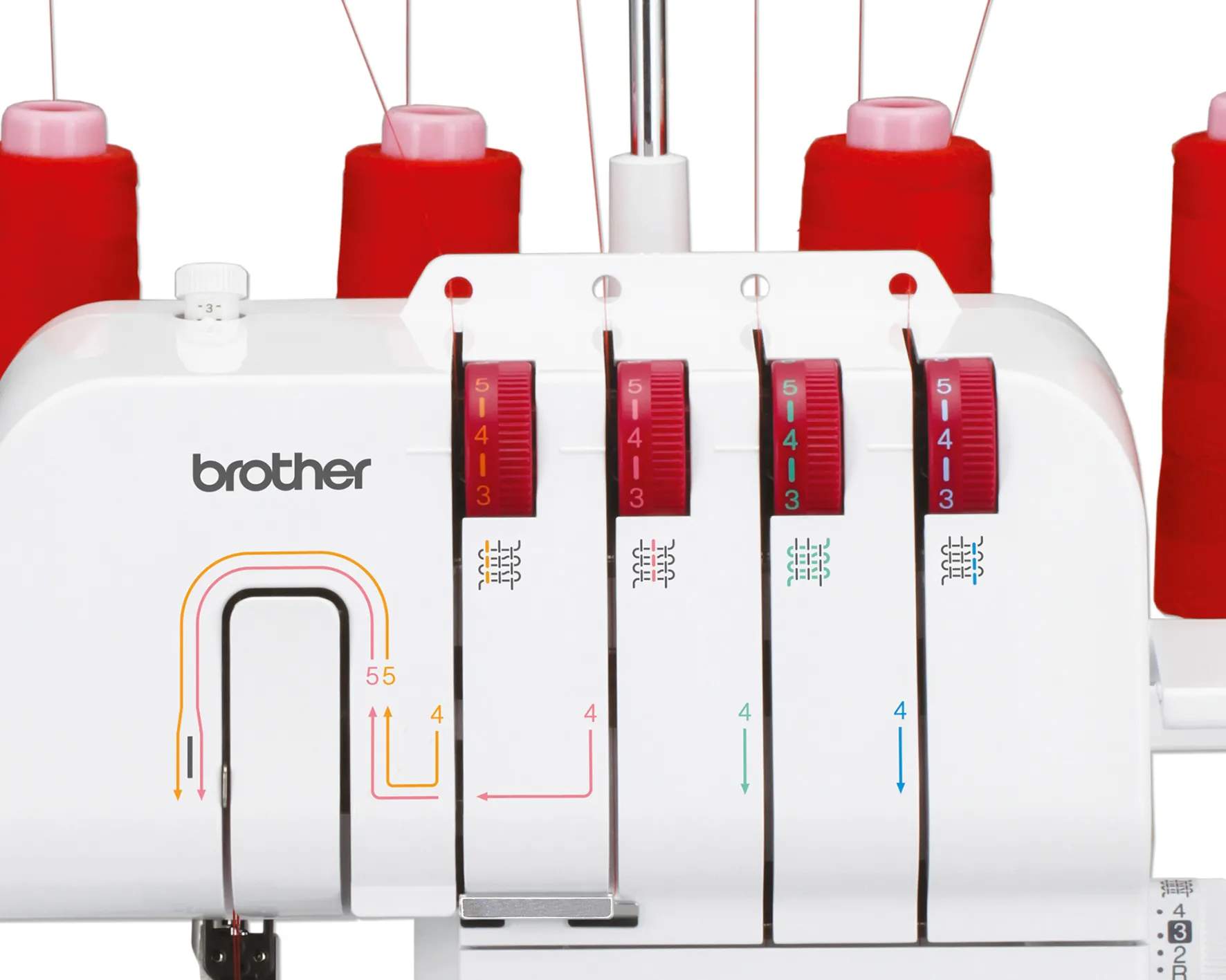 Brother Symaskiner Overlock M343D i hvid, 2