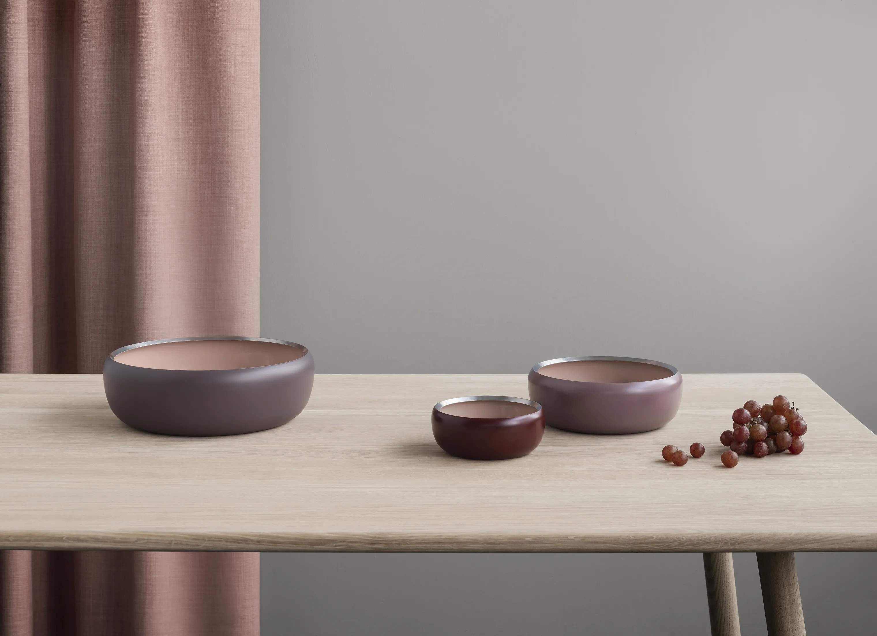 Stelton Serveringsskåle Nordic Ora Skål i Powder, 22 cm, 2