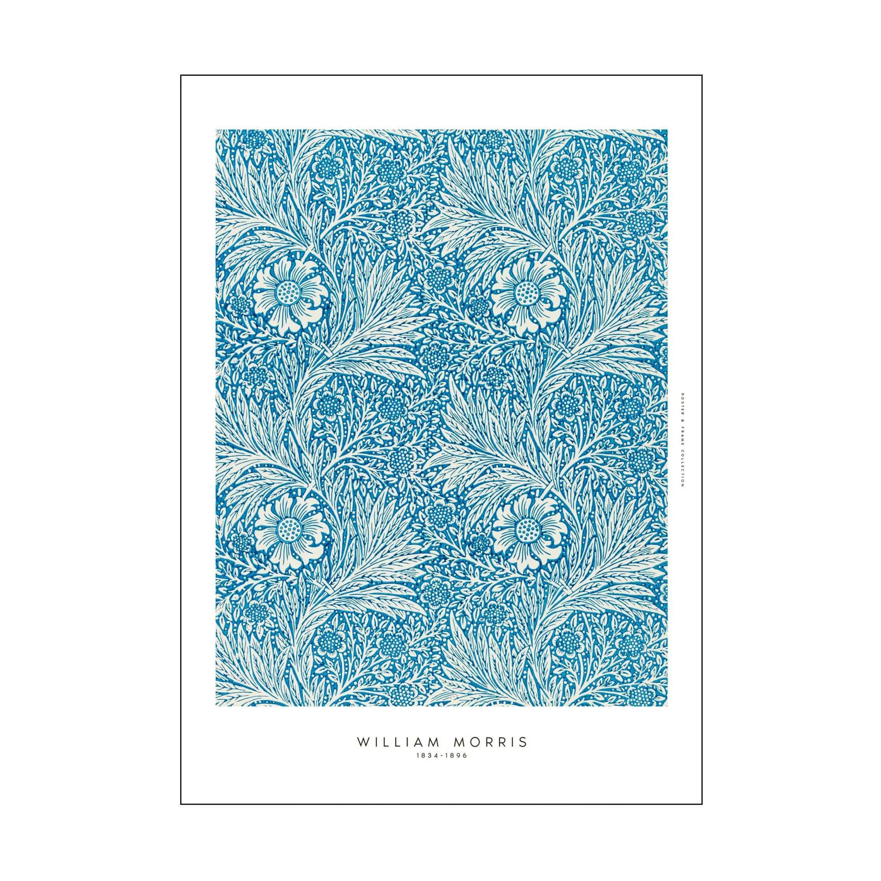 William Morris Plakat - Blues, blå, large