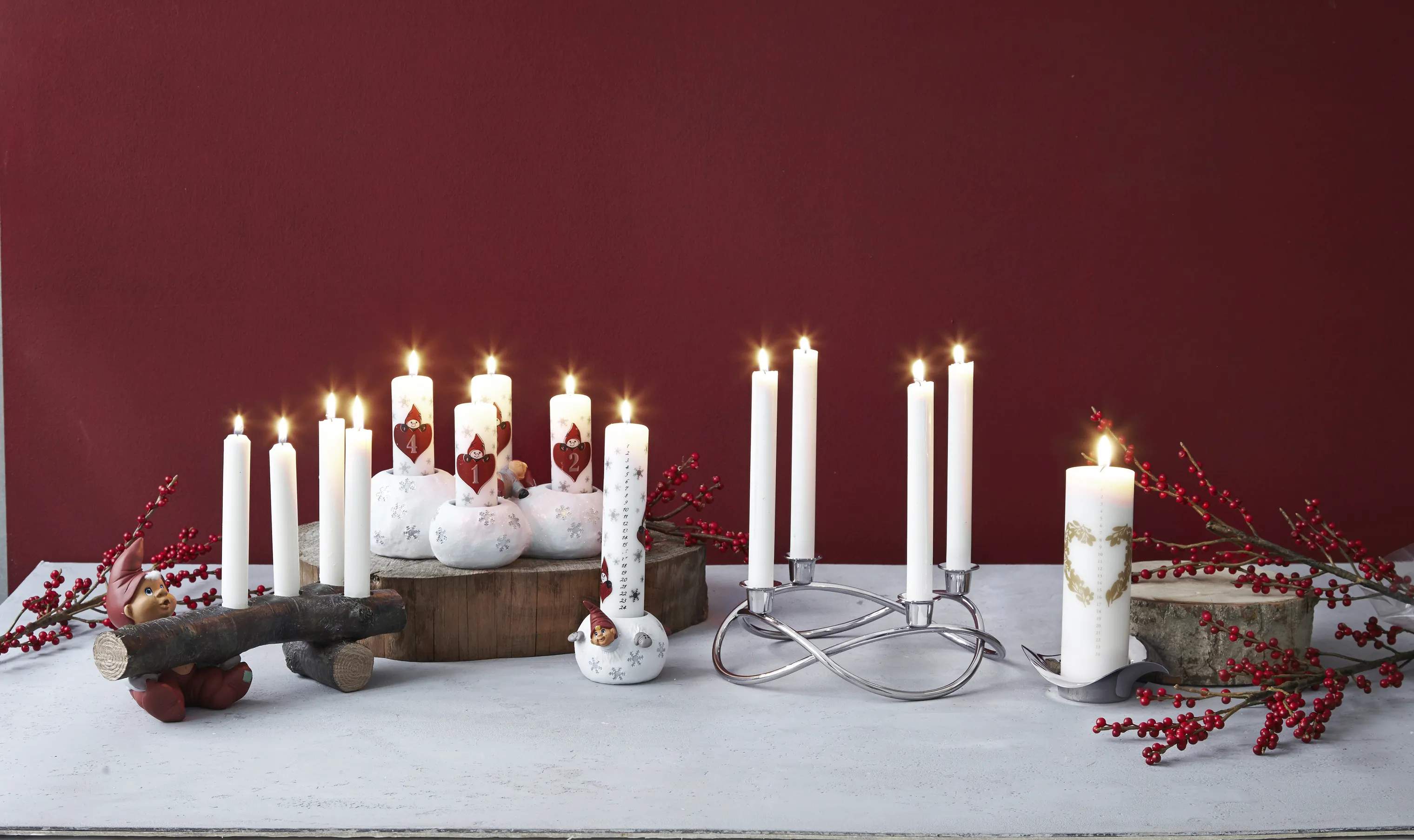 Georg Jensen Kronelysestage Season Lysestage i Stål, 26 cm, 2