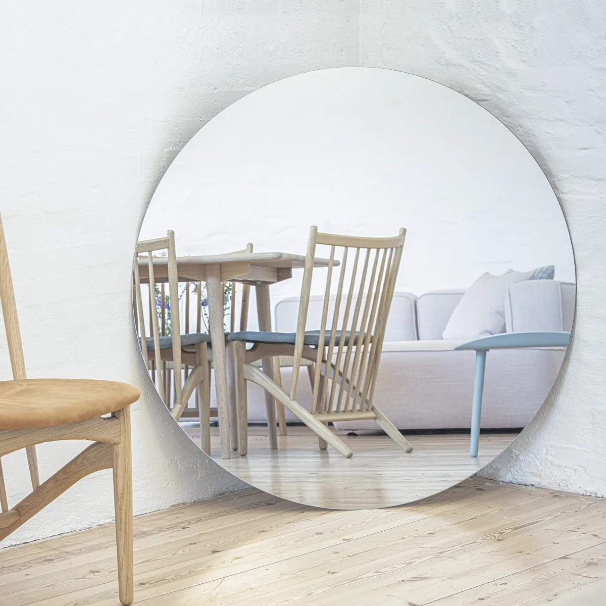 Incado Spejle Rundt Spejl i klar, 90 cm, 2